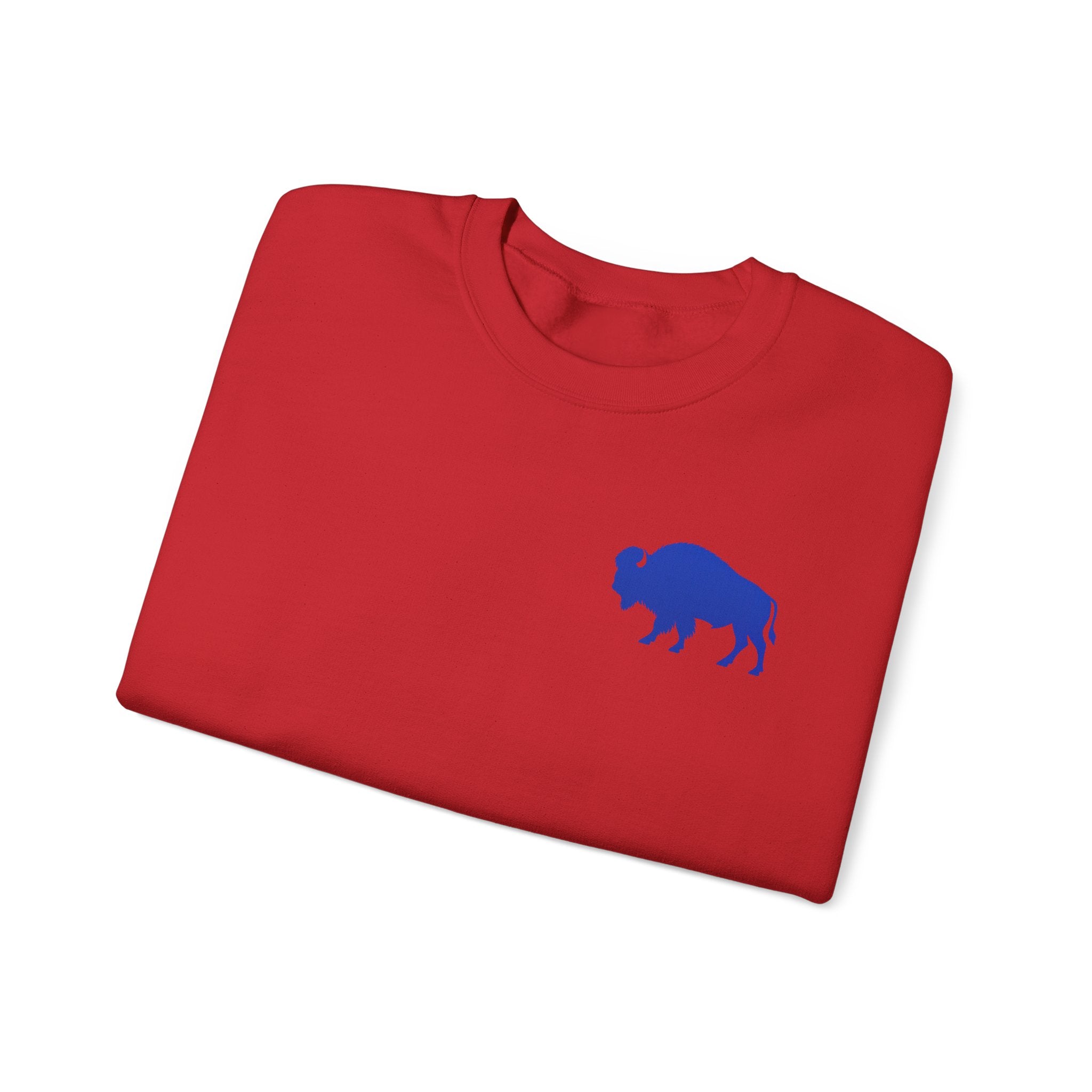 Where Else Would You Rather Be Than Right Here Right Now Crewneck Sweatshirt | Buffalo Chest Logo