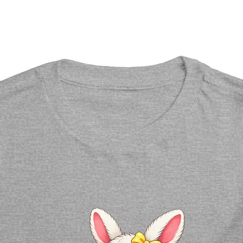 Easter Bunny Toddler Tee — Cute Baby Bunny with Easter Eggs