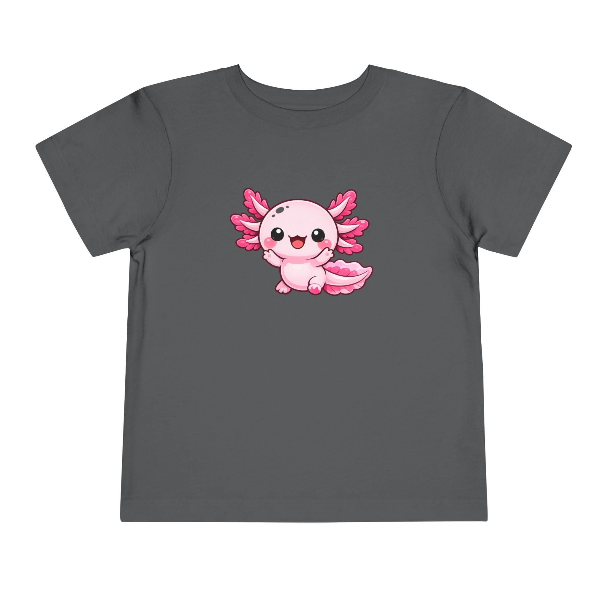 Pink Axolotl Illustration Toddler Tee | Cute Amphibian Shirt