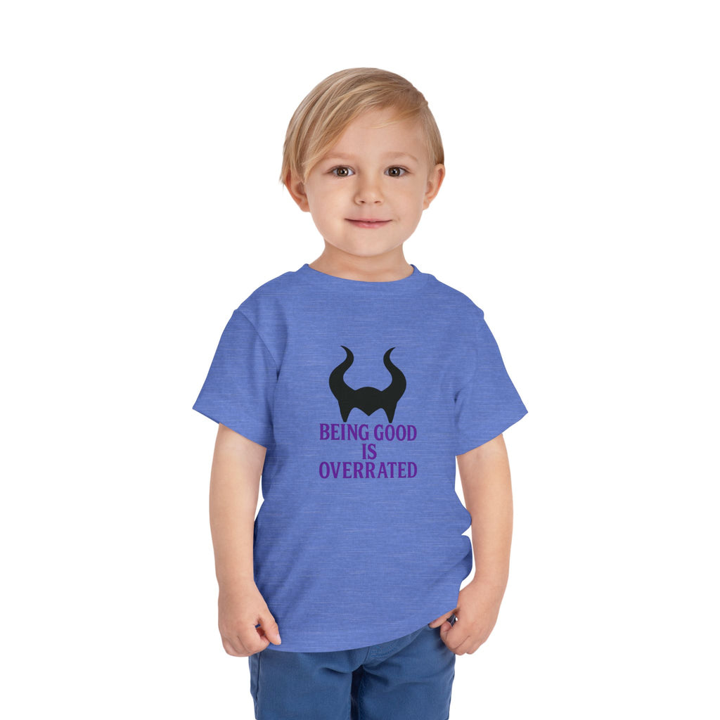 Maleficent Being Good Is Overrated Toddler Tee