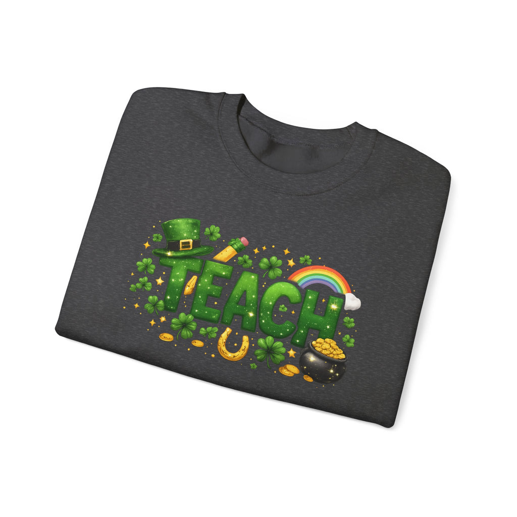 Teach St. Patrick's Day Crewneck Sweatshirt