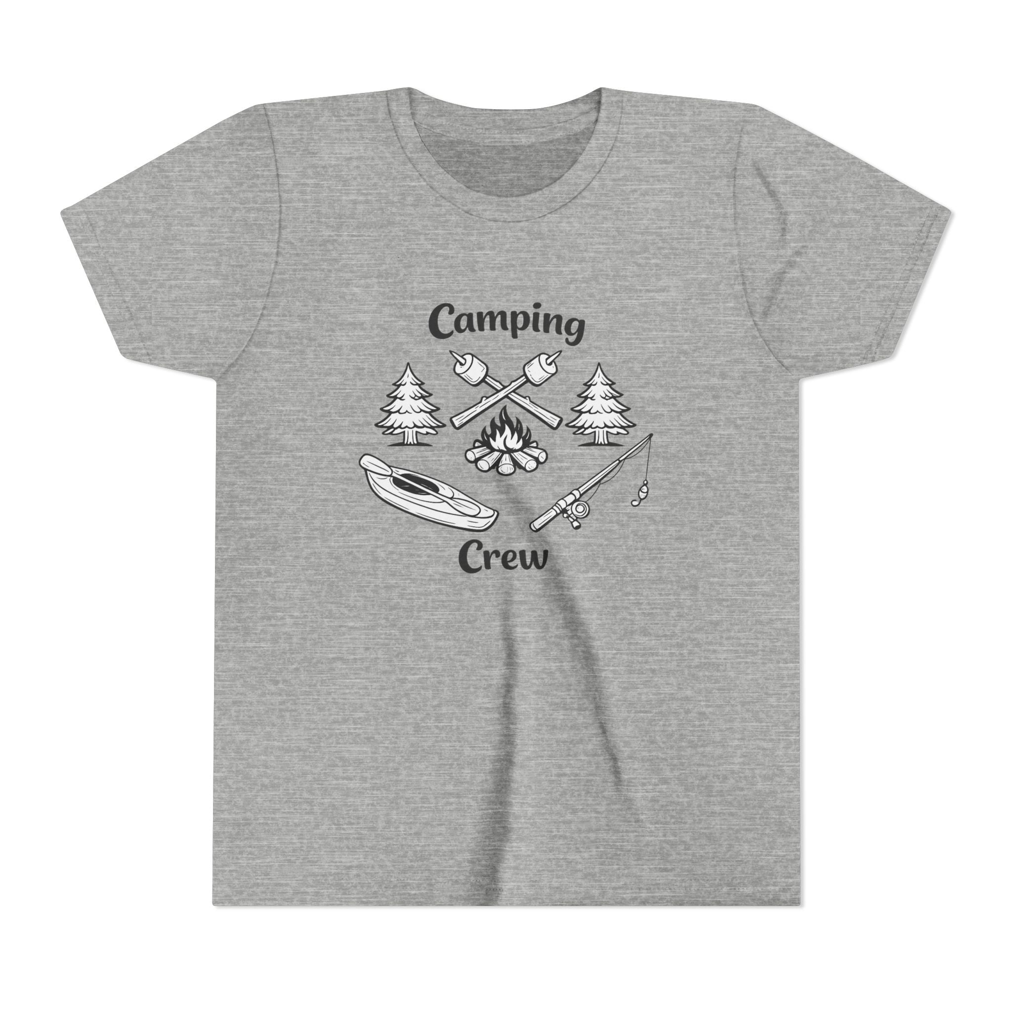 Camping Crew Youth Tee | Kayak, Campfire, Fishing Outdoors