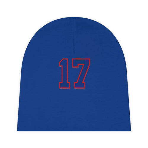 17 baby beanie | varsity outline sports design