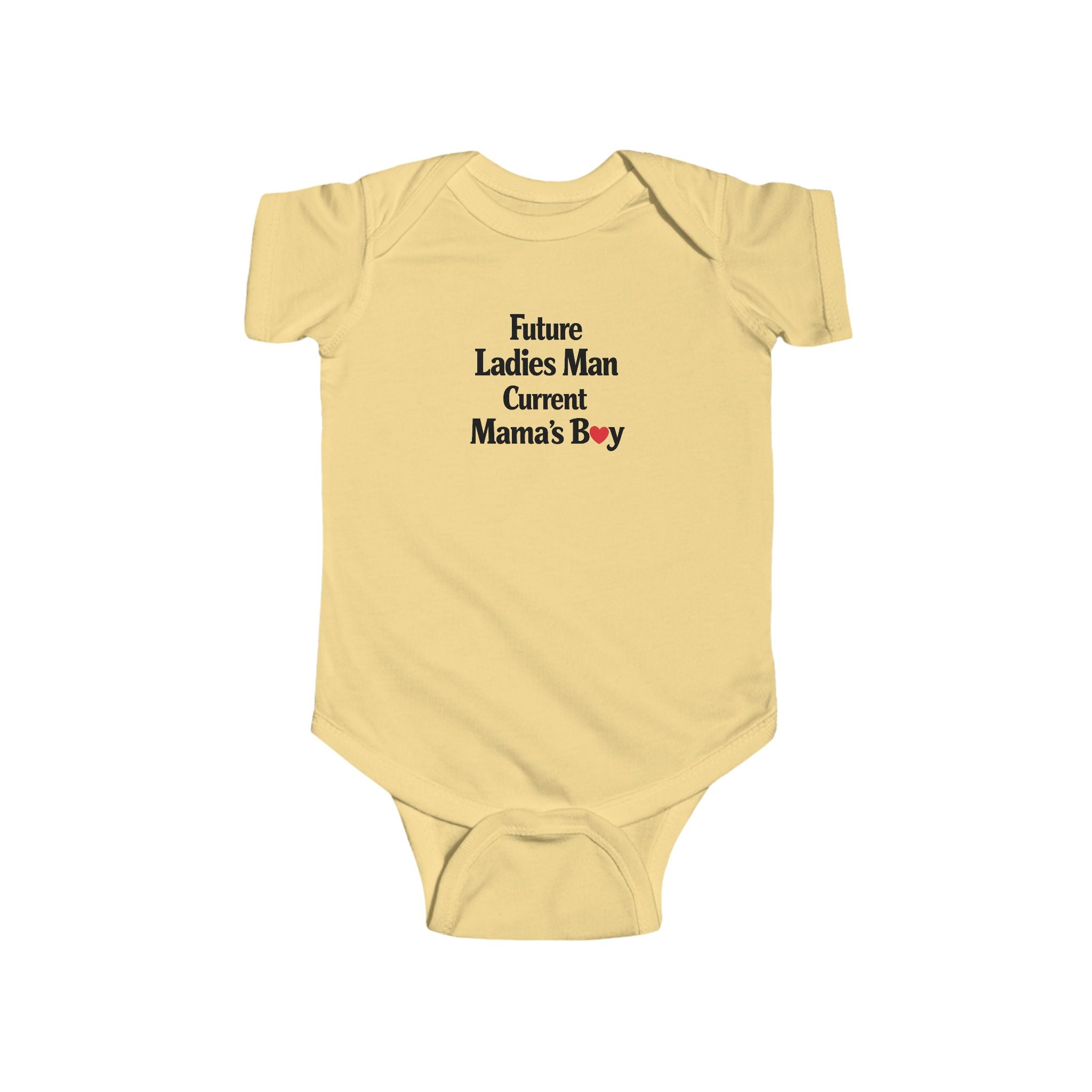 Infant Bodysuit “Future Ladies Man, Current Mama’s Boy” – Cute Newborn Baby Gift