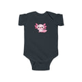 Pink Axolotl Infant Bodysuit | Cute Cartoon Axolotl