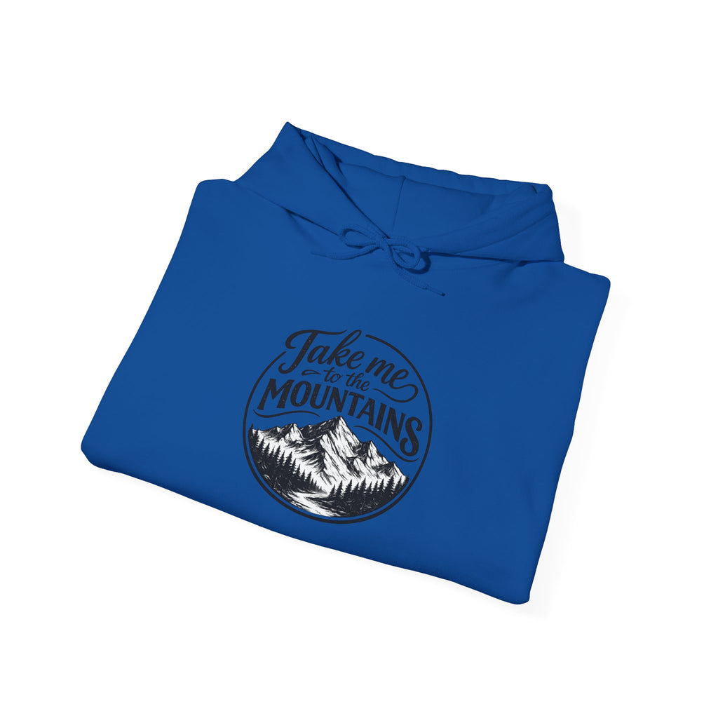 Take Me To The Mountains Hoodie — Adventure Graphic Pullover for Hikers