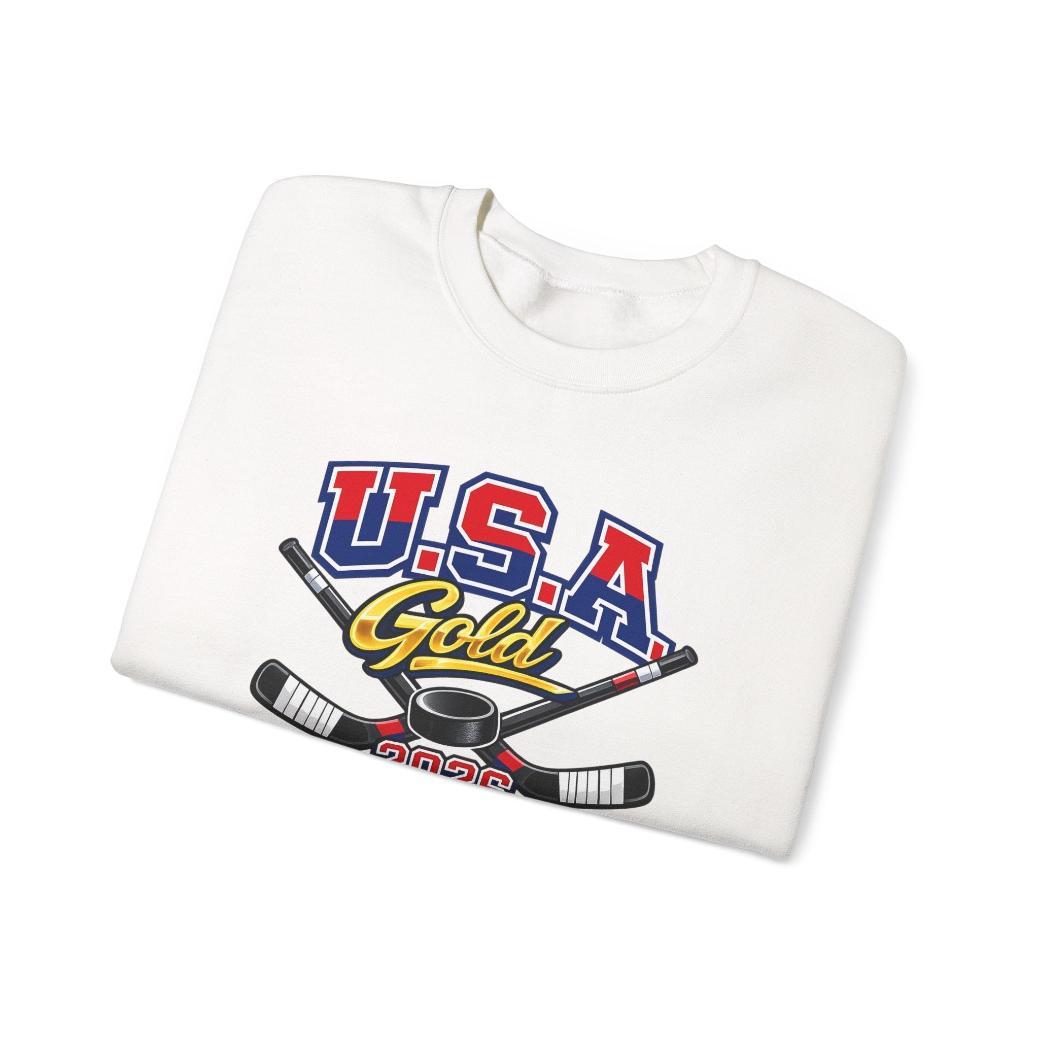 USA Gold 2026 Hockey Crewneck Sweatshirt