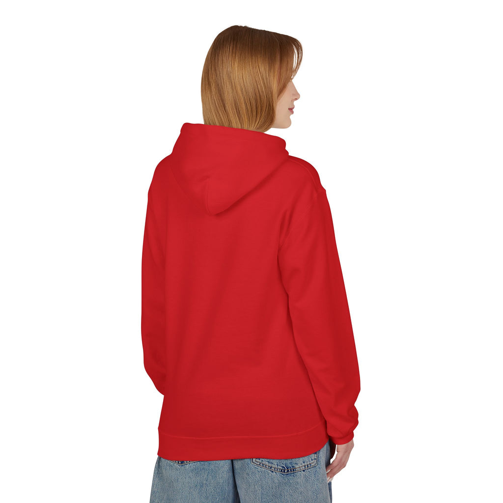 Sitting Labrador Dog Hoodie | Minimal Small Dog Silhouette, White Pullover