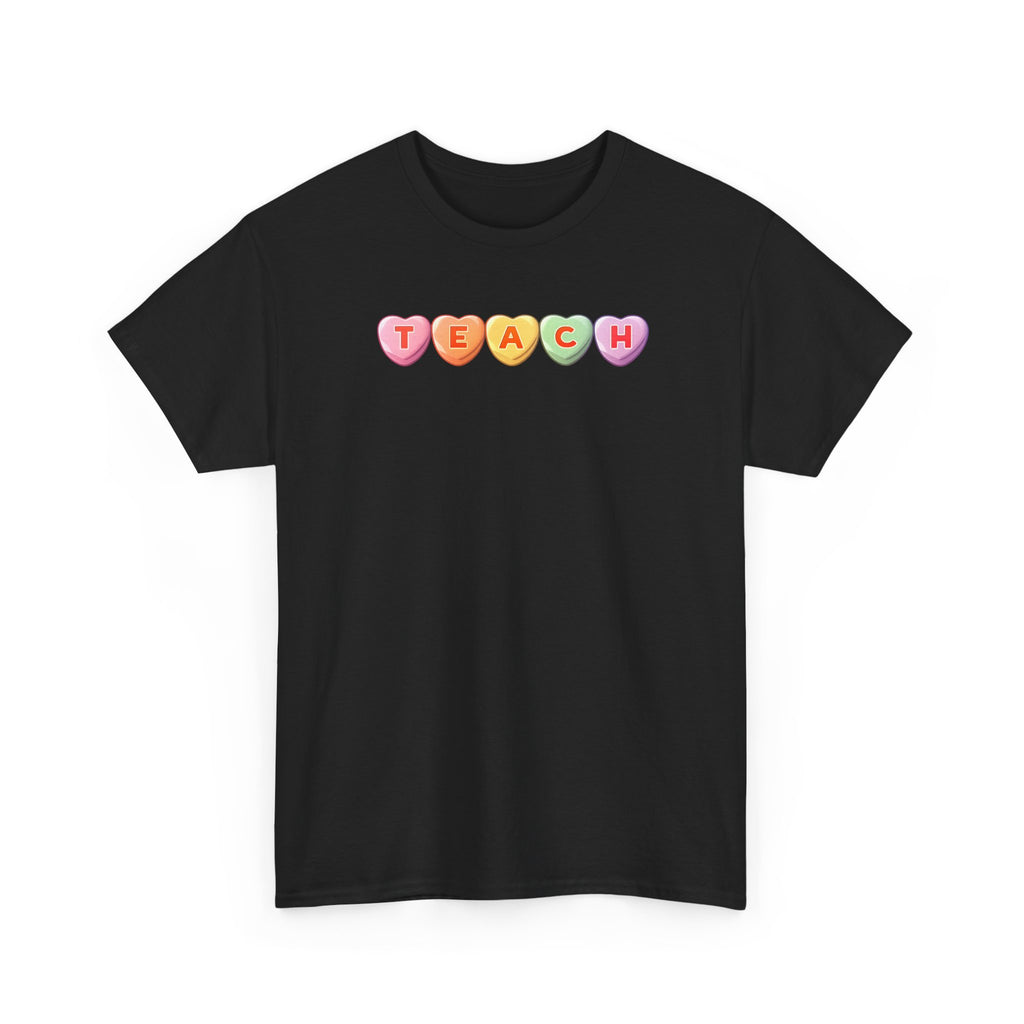 Valentine's Day TEACH Unisex Cotton Tee