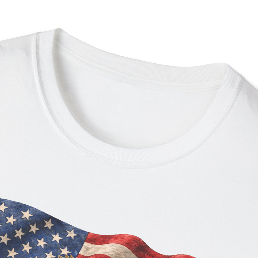 Bass American Flag Unisex Softstyle T-Shirt