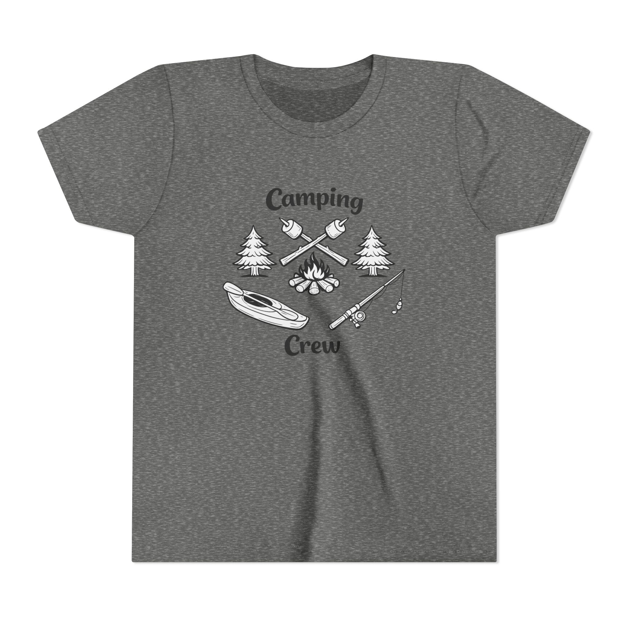Camping Crew Youth Tee | Kayak, Campfire, Fishing Outdoors