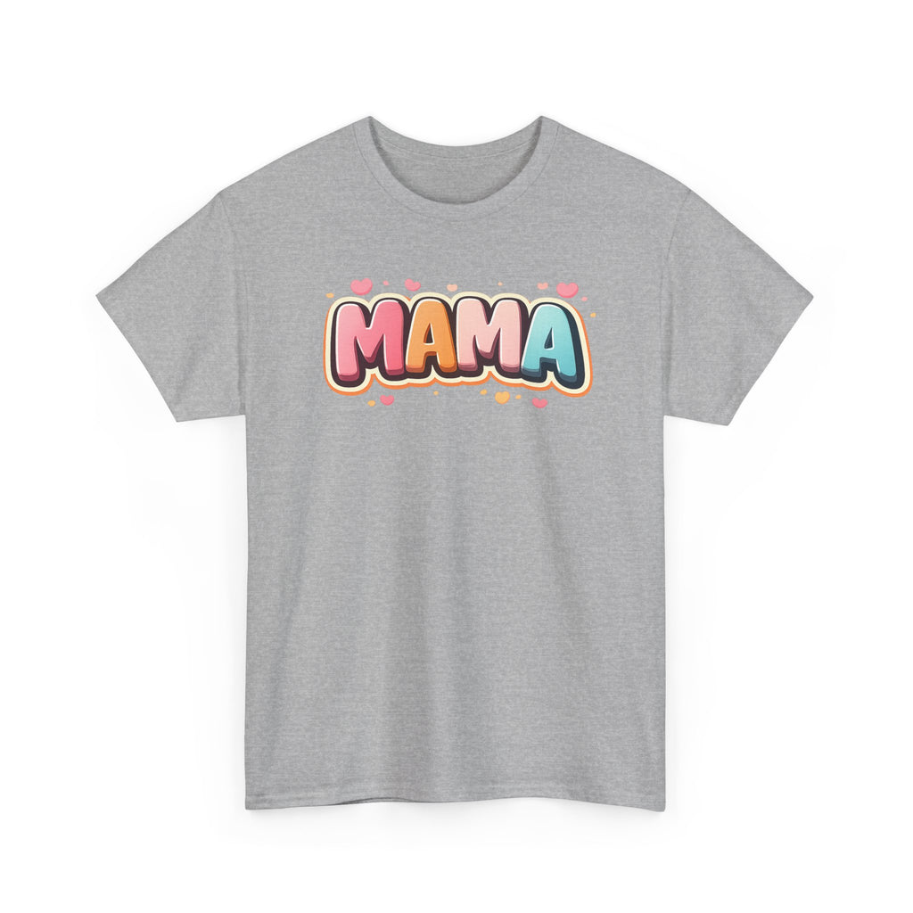 Mama Script Bubble Design T-Shirt