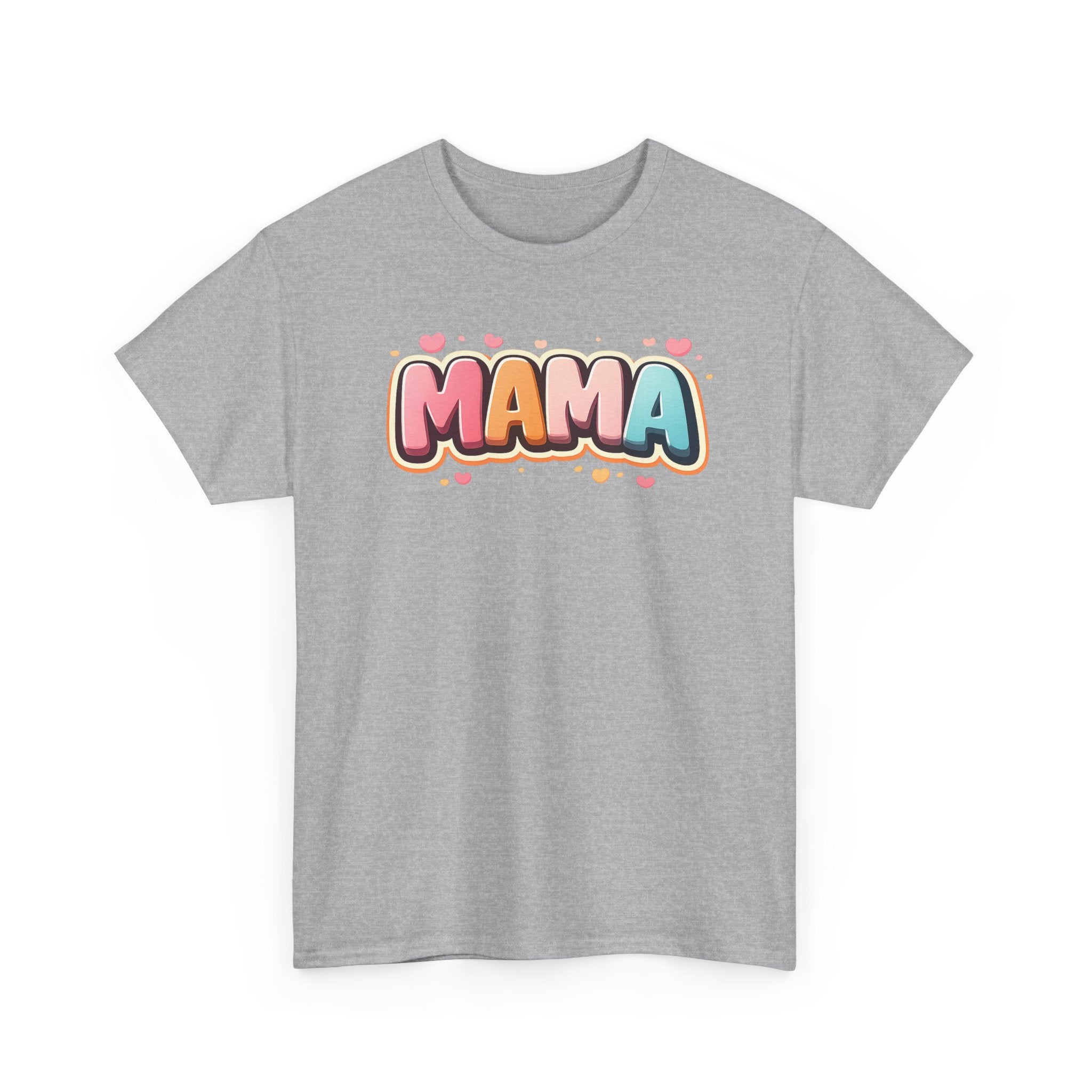 Mama Script Bubble Design T-Shirt