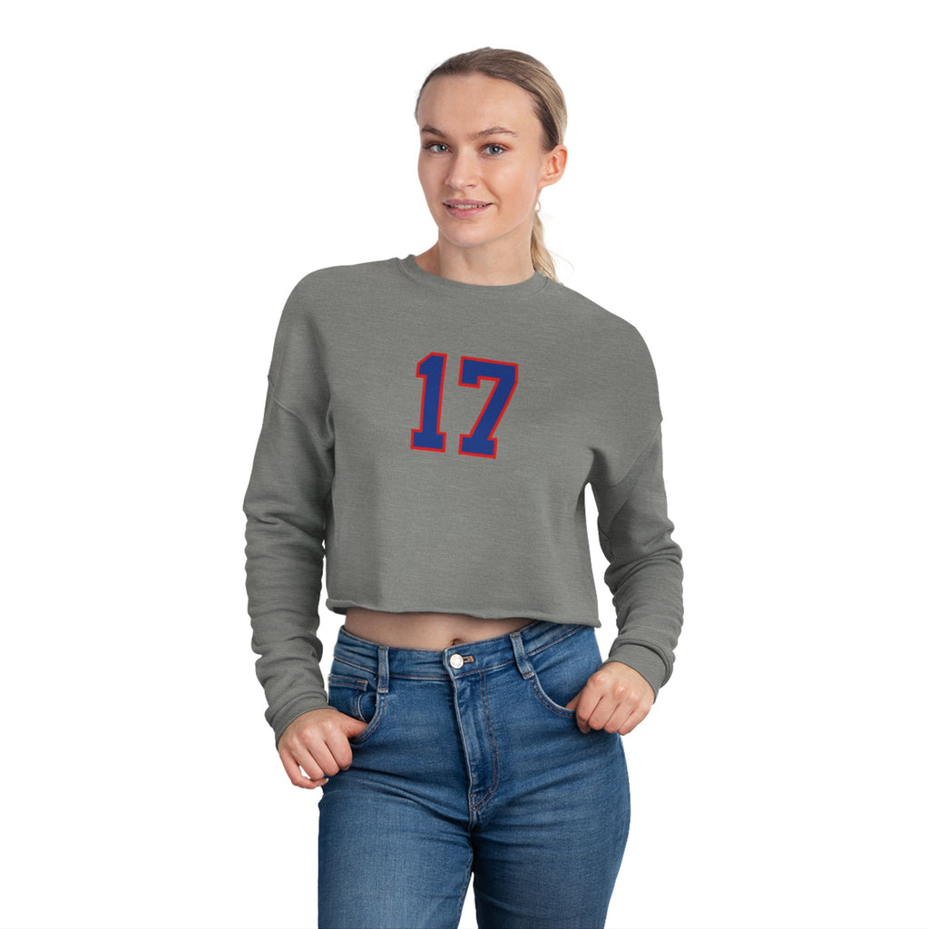 Buffalo 17 Cropped Sweatshirt, Sports Jersey Style | Athletic