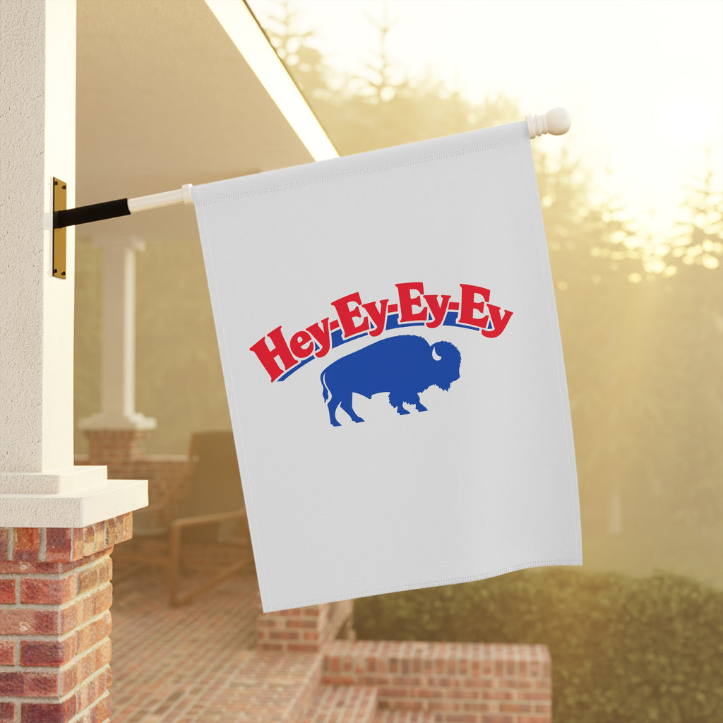 Hey-Ey-Ey-Ey Buffalo Garden Banner | House Flag