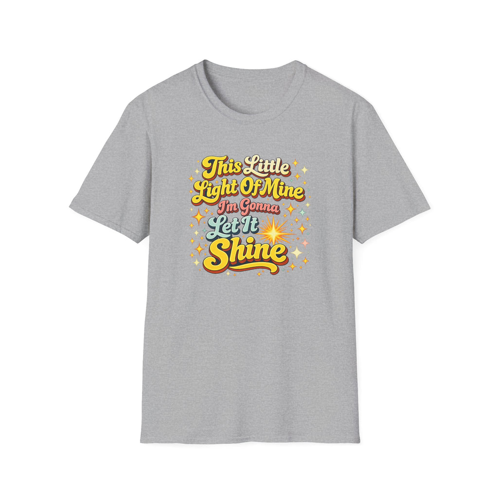 Let It Shine T-Shirt — Retro Positive Quote Tee