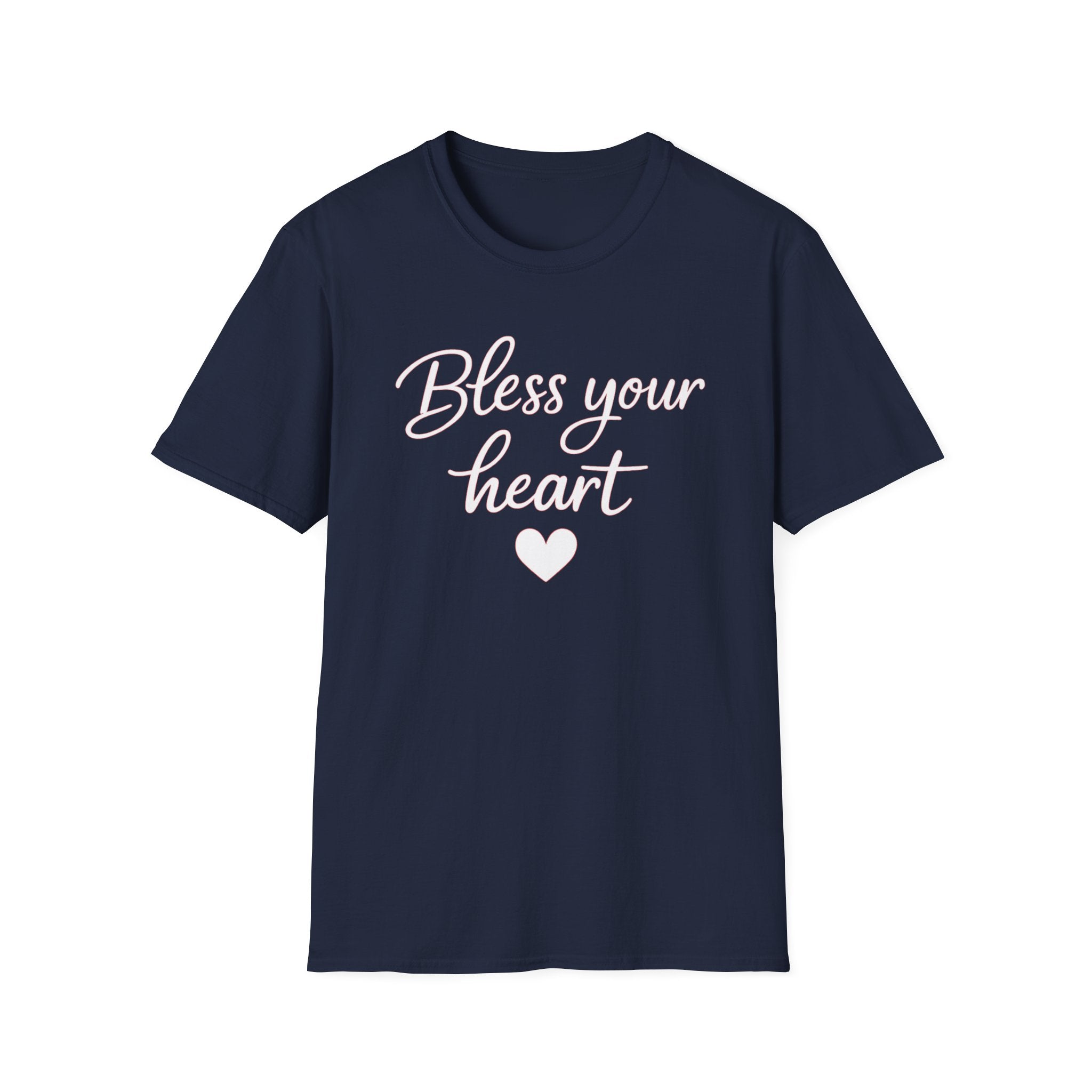 Bless Your Heart T-Shirt | Southern Phrase, Script Heart Design