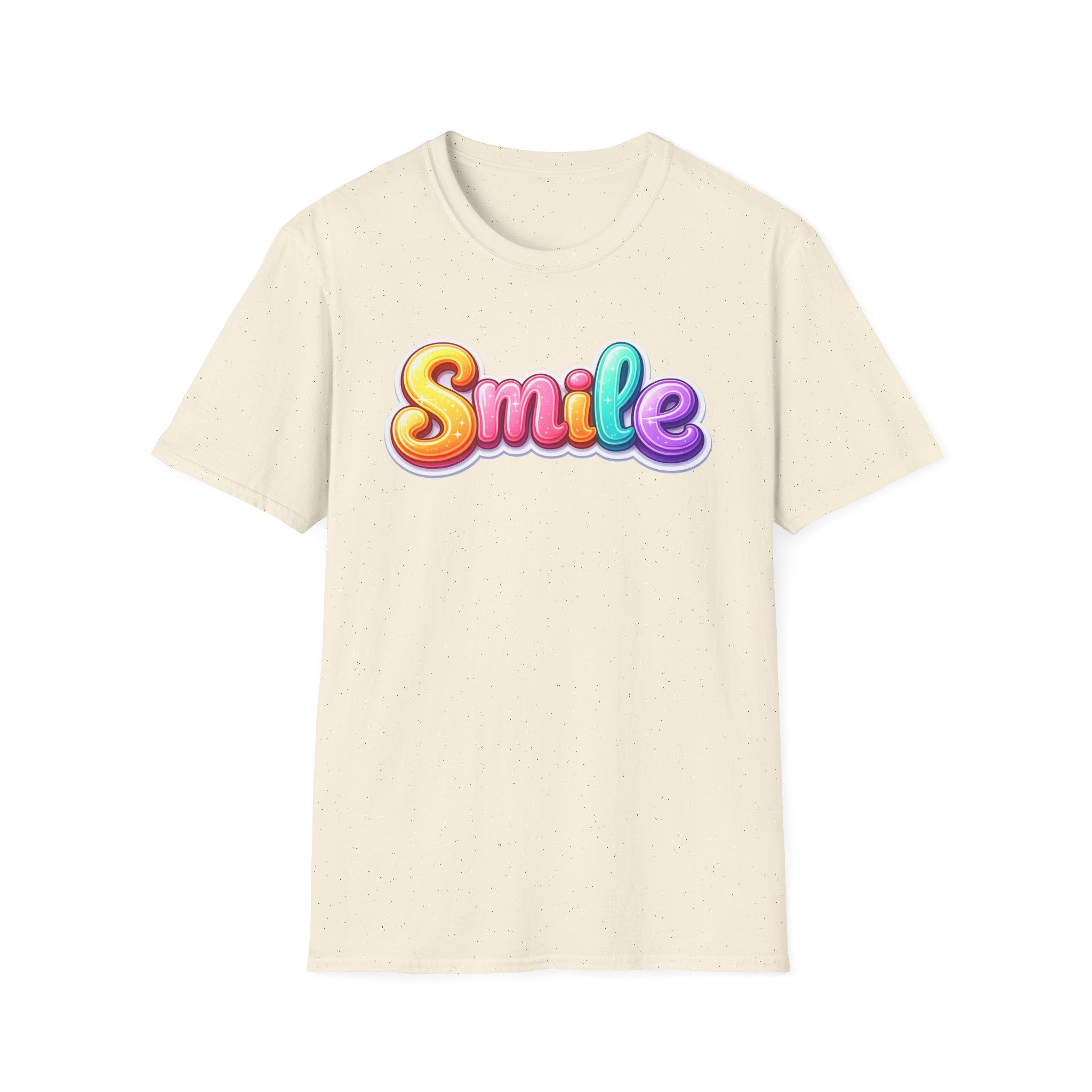 Smile colorful bubble text T-Shirt | rainbow typography
