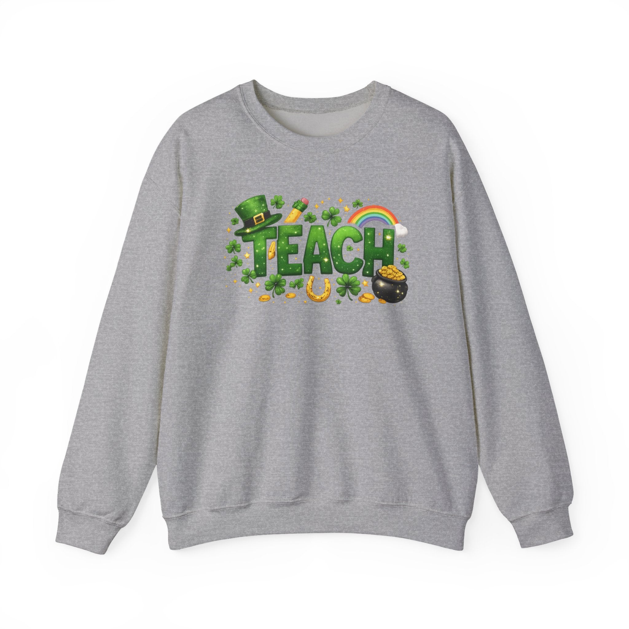 Teach St. Patrick's Day Crewneck Sweatshirt
