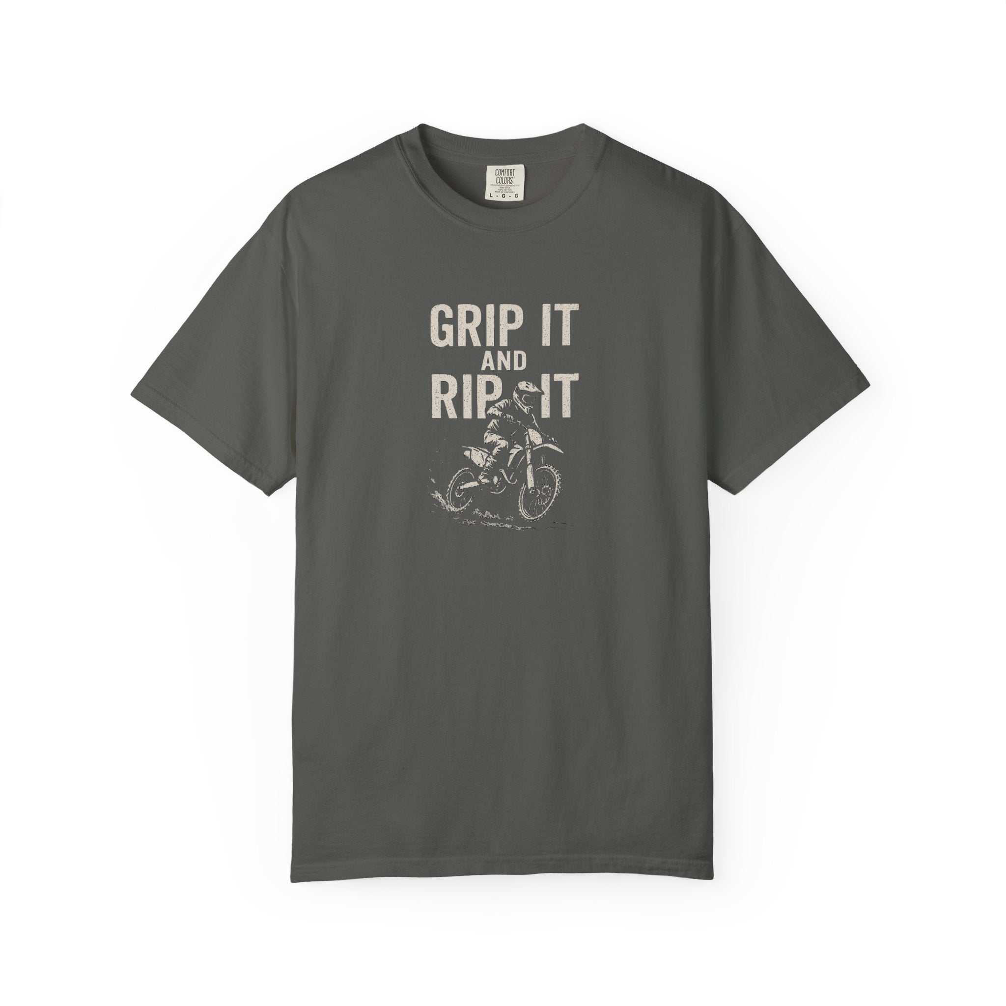 Grip It and Rip It Dirt Bike Tee | Vintage Bike Graphic T-Shirt