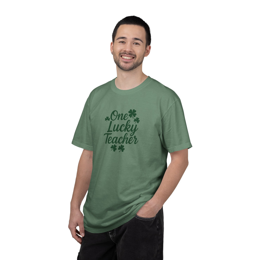 One Lucky Teacher T-shirt | St. Patrick's Day Shamrock Teacher Tee