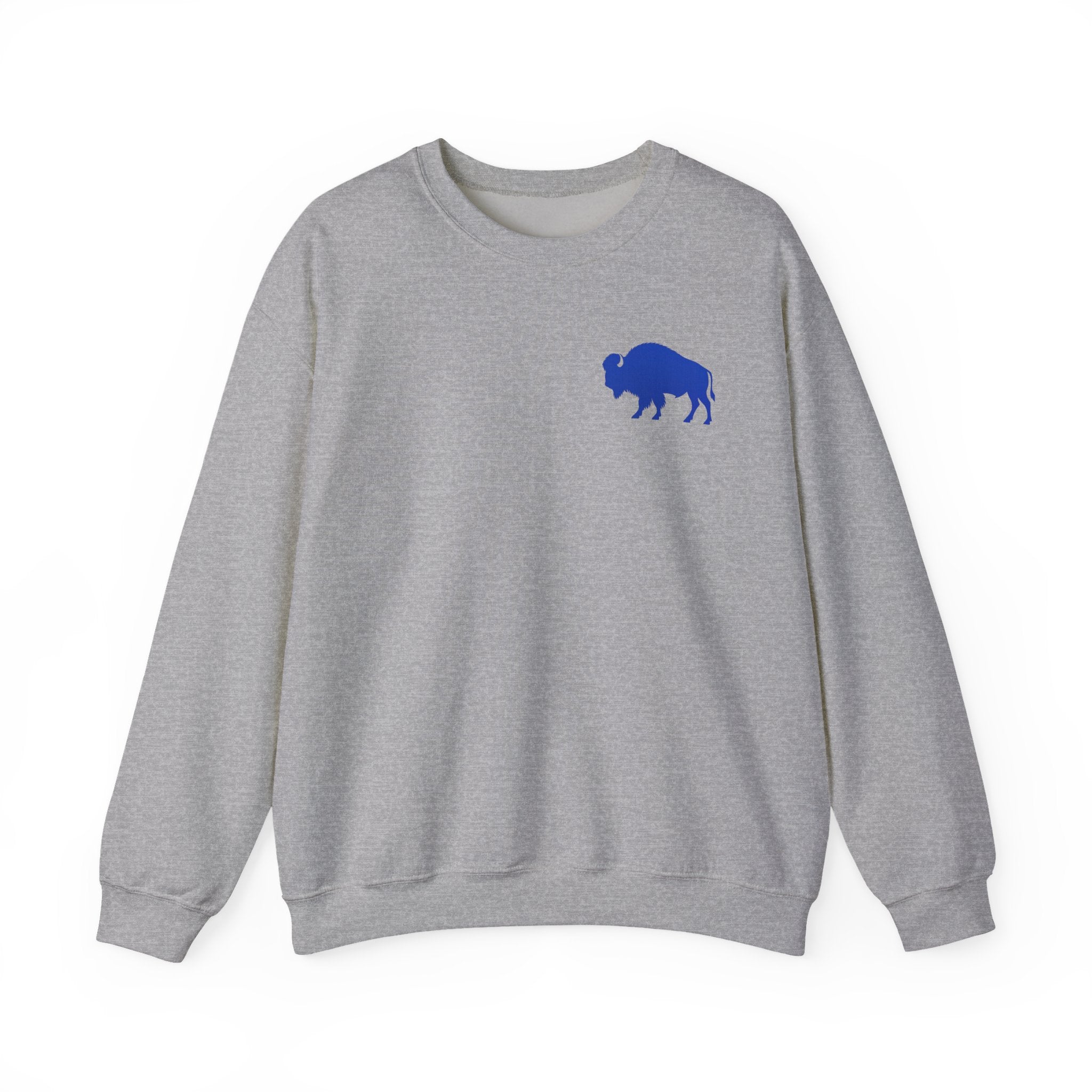 Where Else Would You Rather Be Than Right Here Right Now Crewneck Sweatshirt | Buffalo Chest Logo