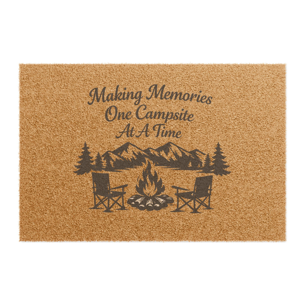 Making Memories One Campsite At A Time Doormat — Outdoor Camping Welcome Mat