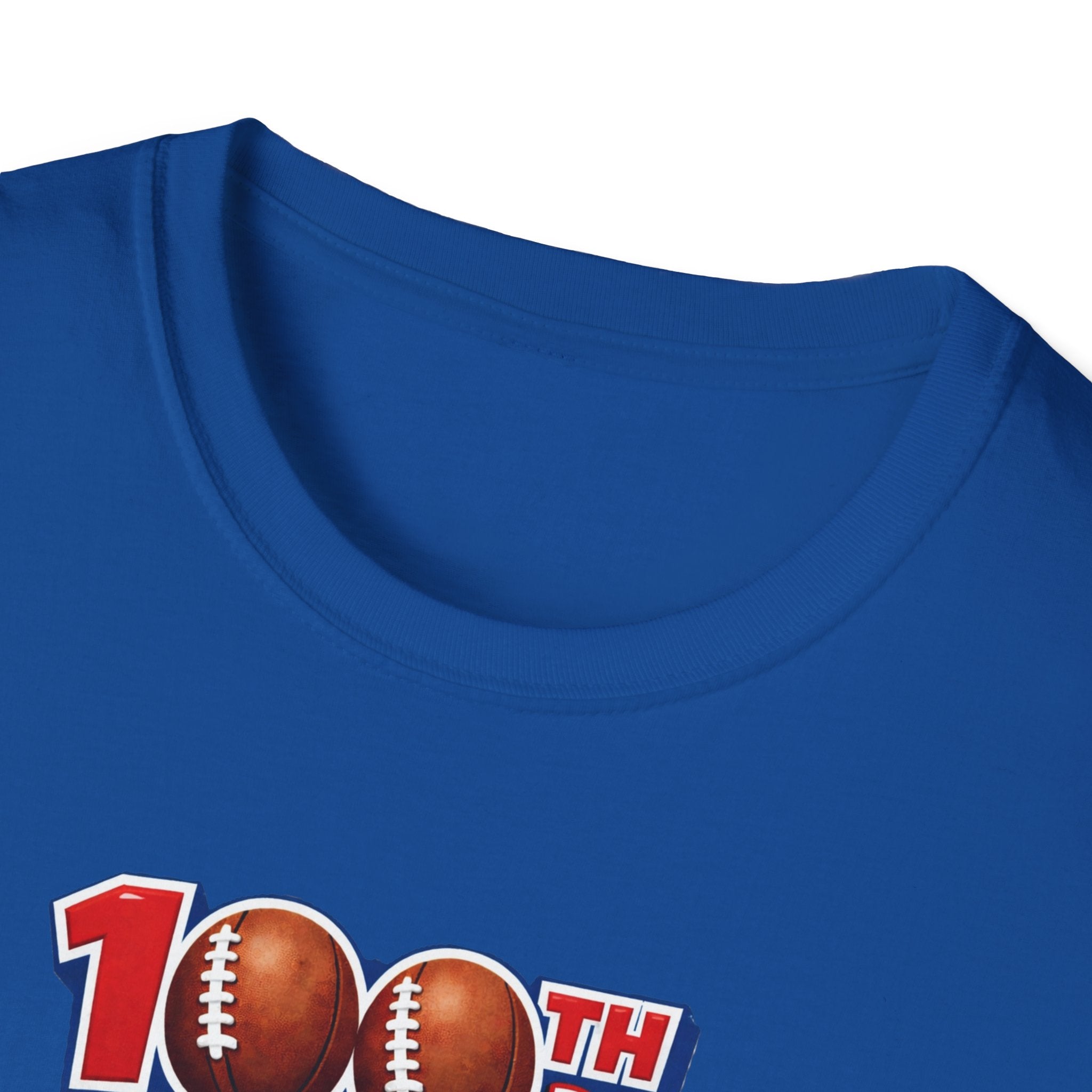 Buffalo 100th Day of School Football Mascot T-Shirt | School Celebration Tee
