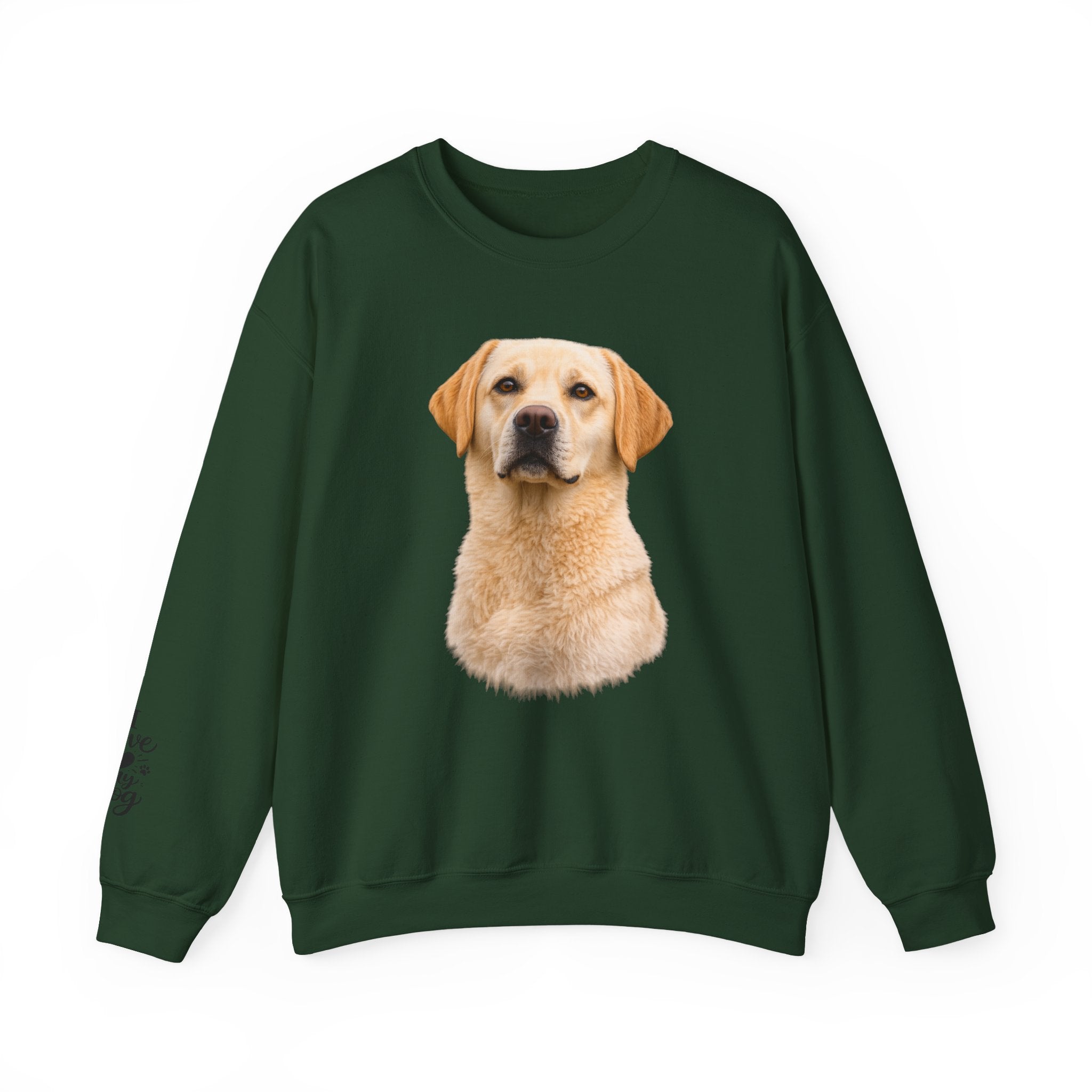 Yellow Labrador Retriever Portrait Sweatshirt | Dog Face Crewneck