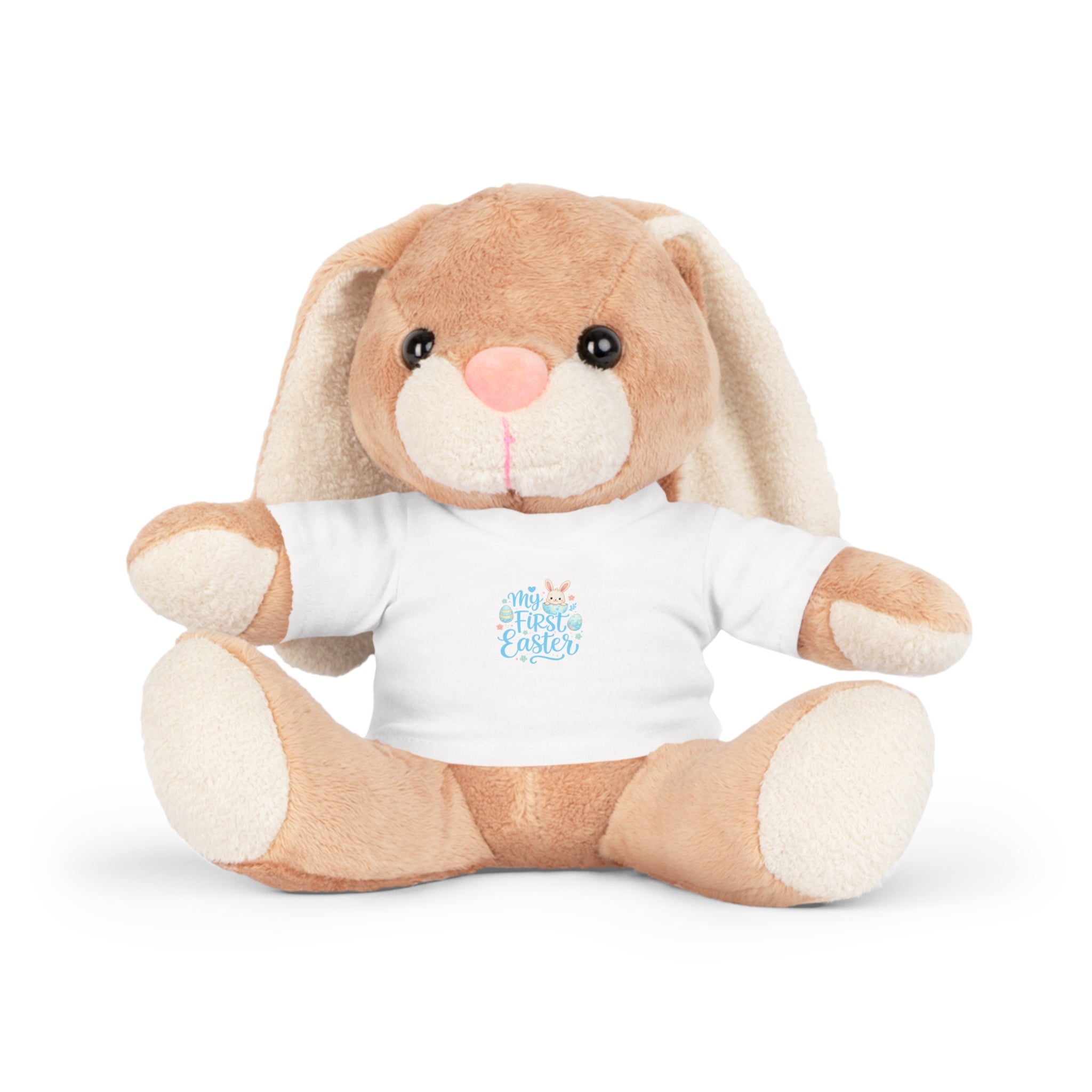 Easter Bunny Plush Toy with “My First Easter" T‑Shirt