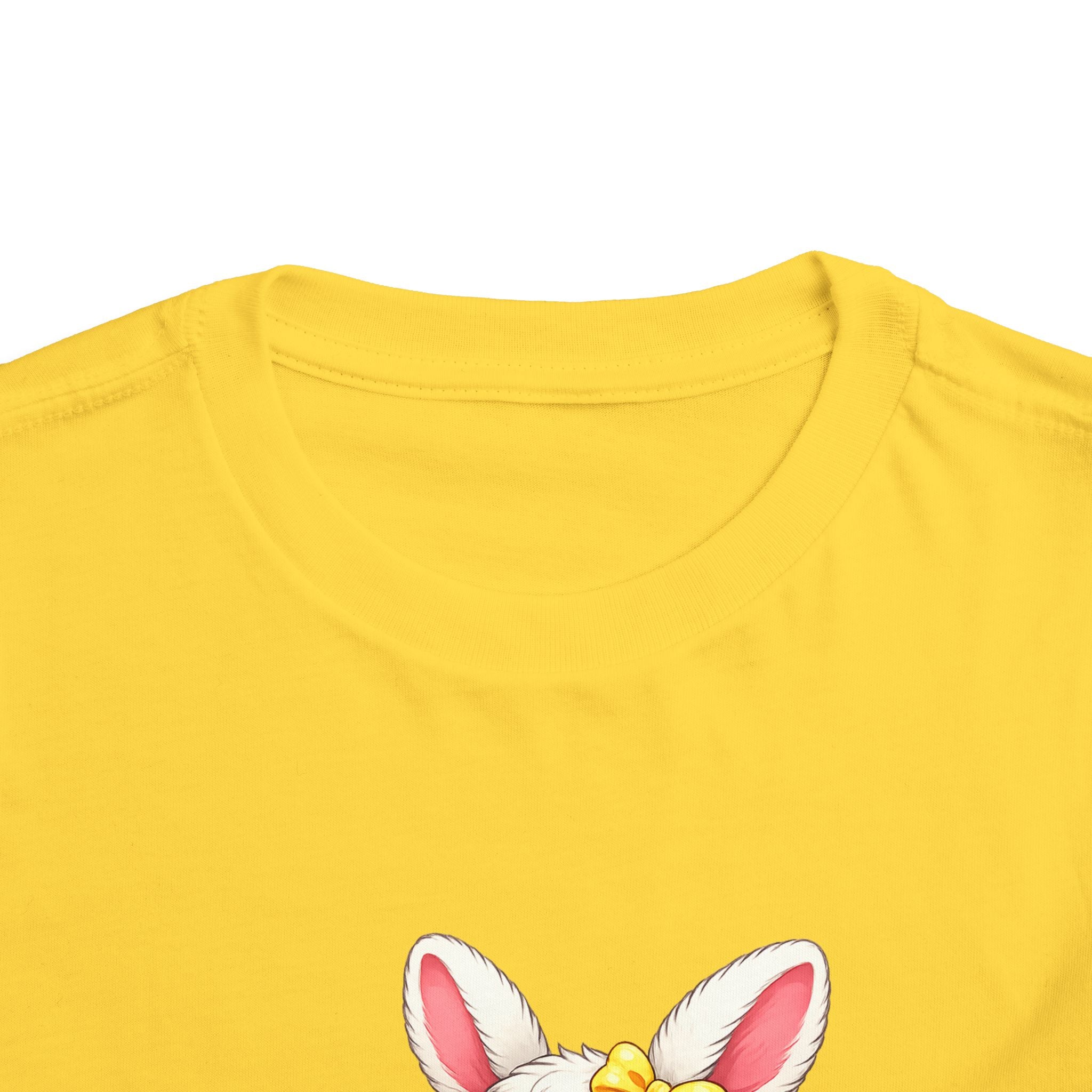 Easter Bunny Toddler Tee — Cute Baby Bunny with Easter Eggs
