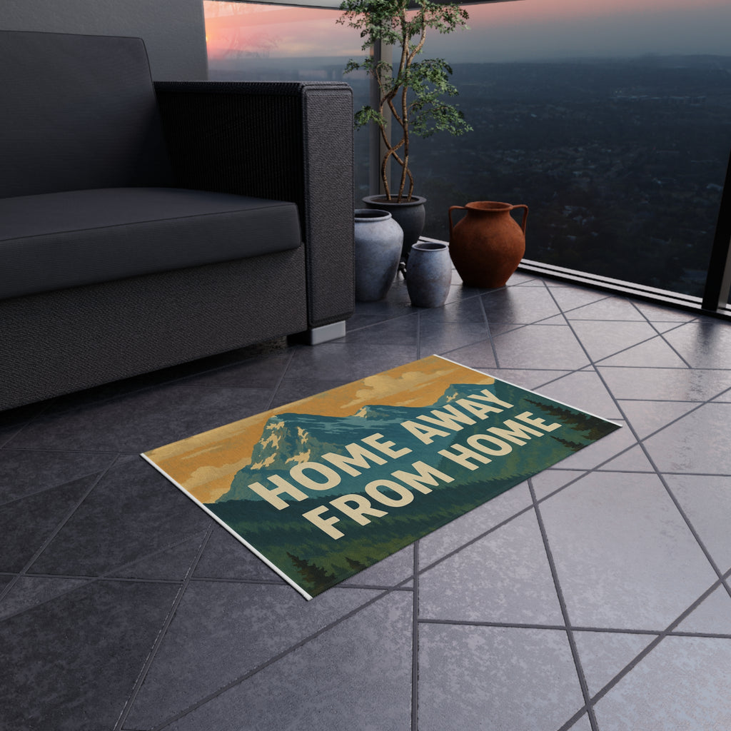 Home Away From Home Outdoor Rug | Mountain Camp Doormat
