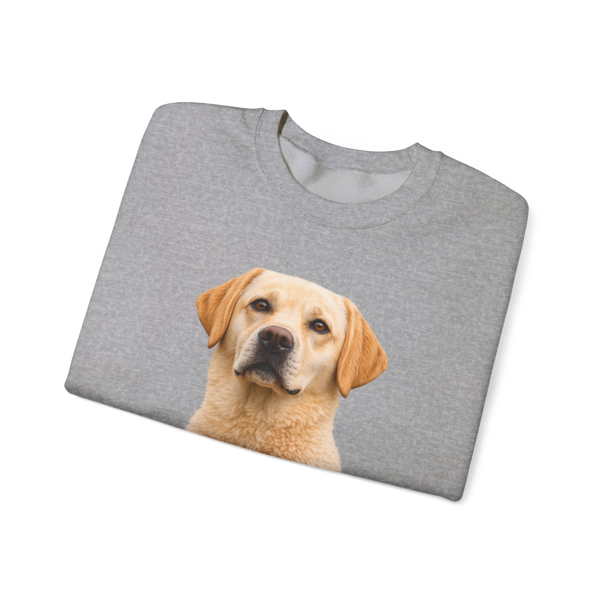Yellow Labrador Retriever Portrait Sweatshirt | Dog Face Crewneck