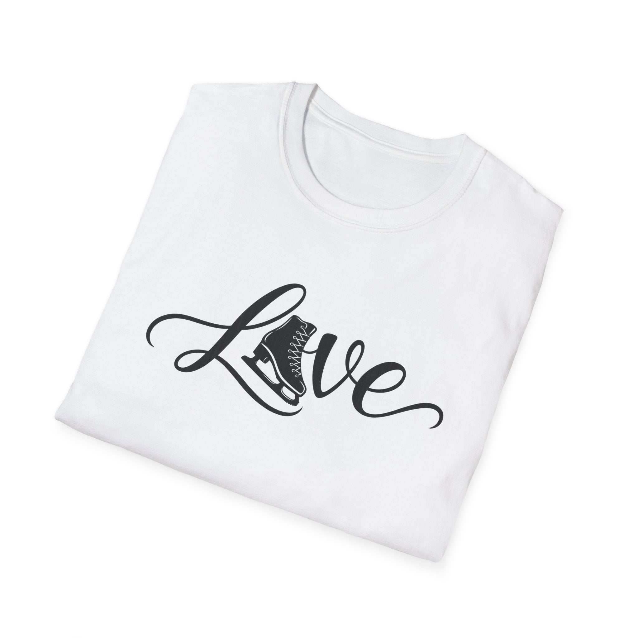 Love figure skating Unisex Softstyle T-Shirt