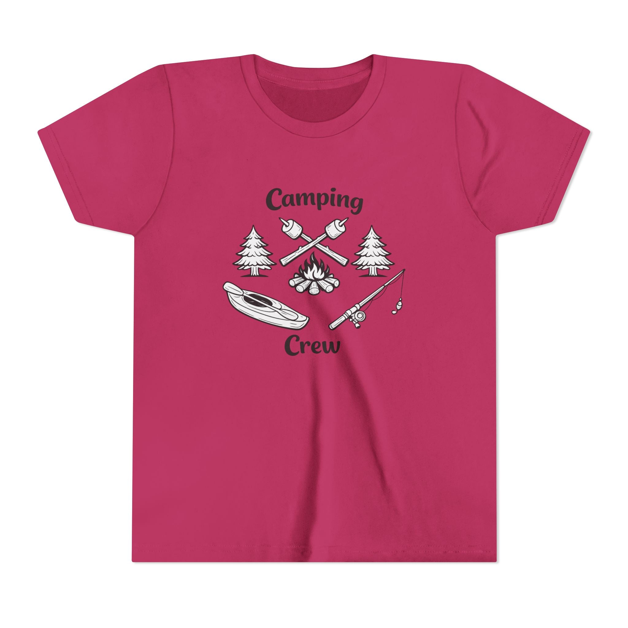 Camping Crew Youth Tee | Kayak, Campfire, Fishing Outdoors