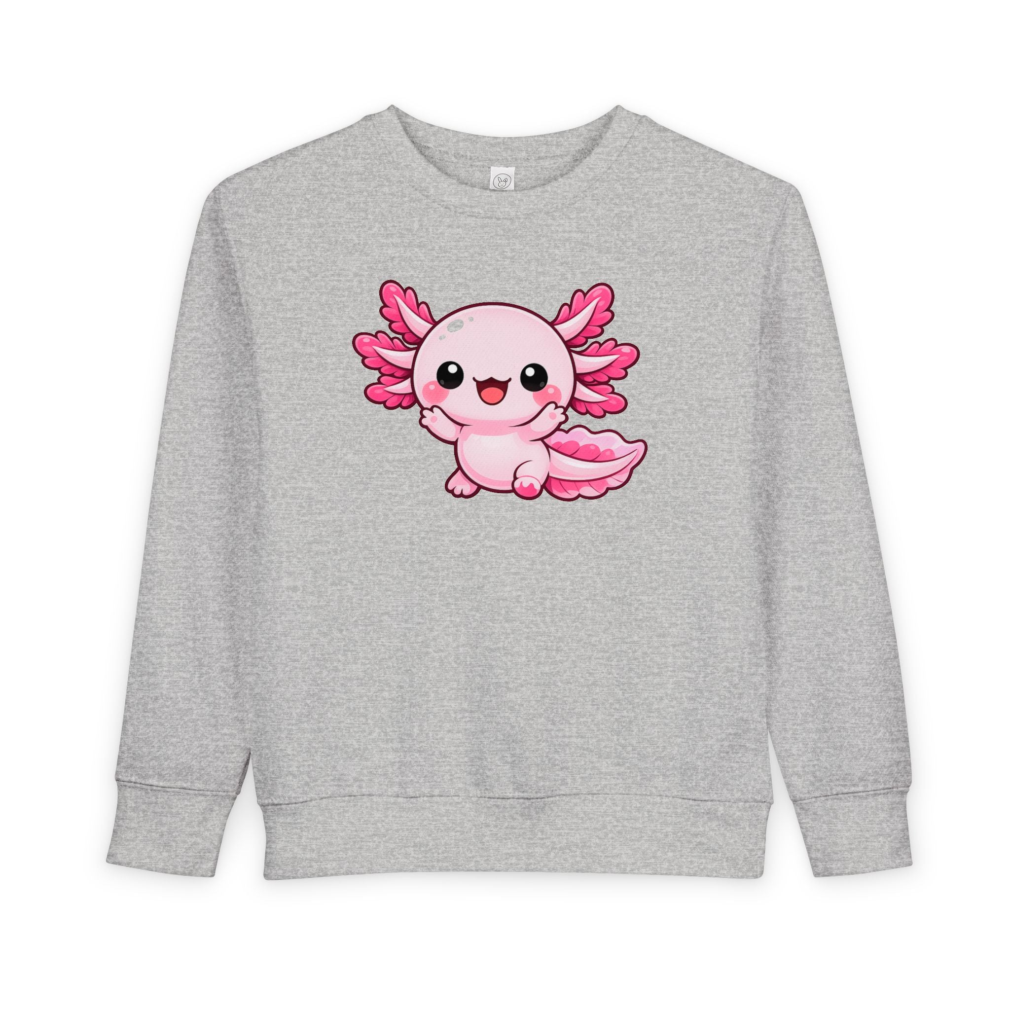 Pink Axolotl Toddler Sweatshirt | Cute Sea Creature Kids Top