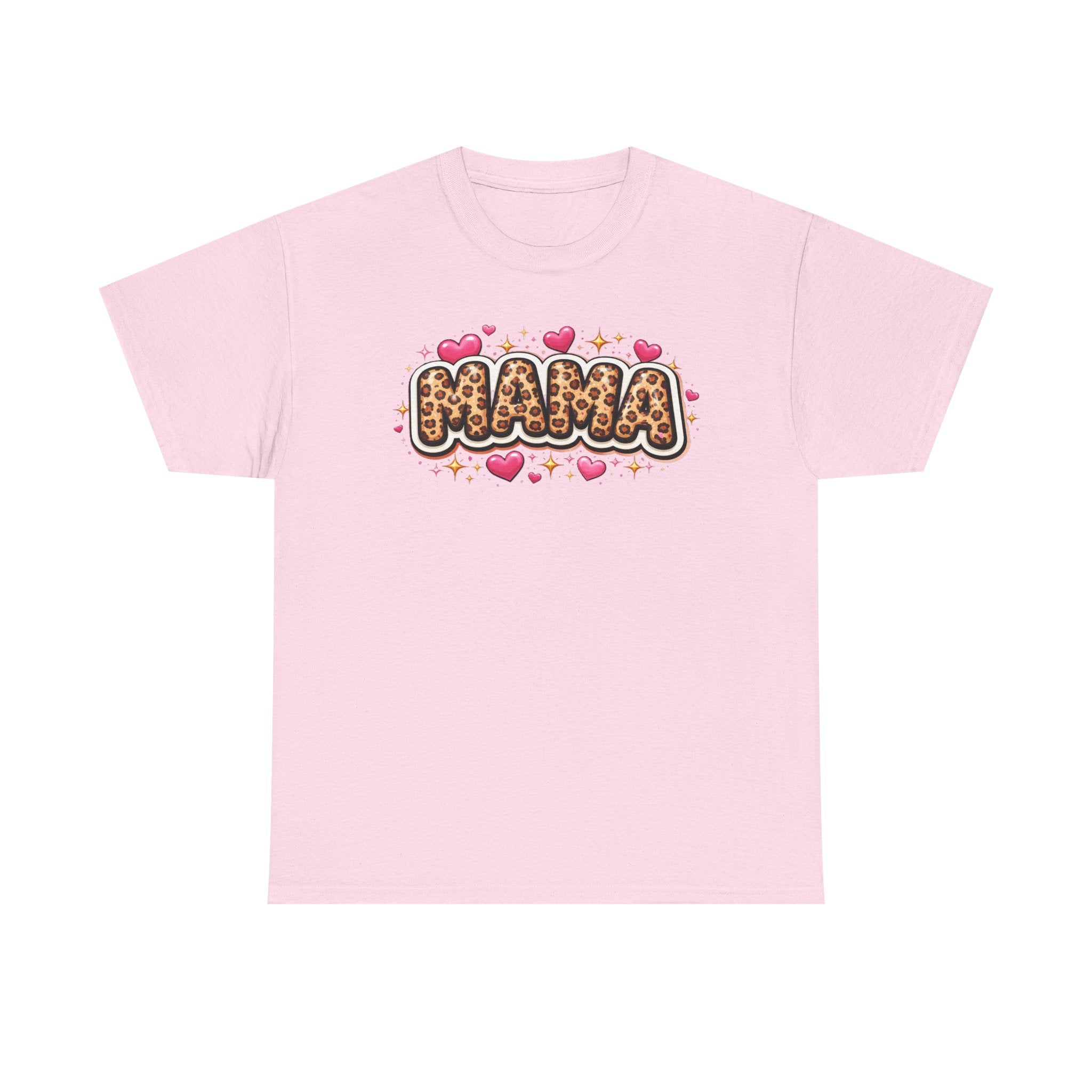 MAMA leopard print Unisex Cotton Tee
