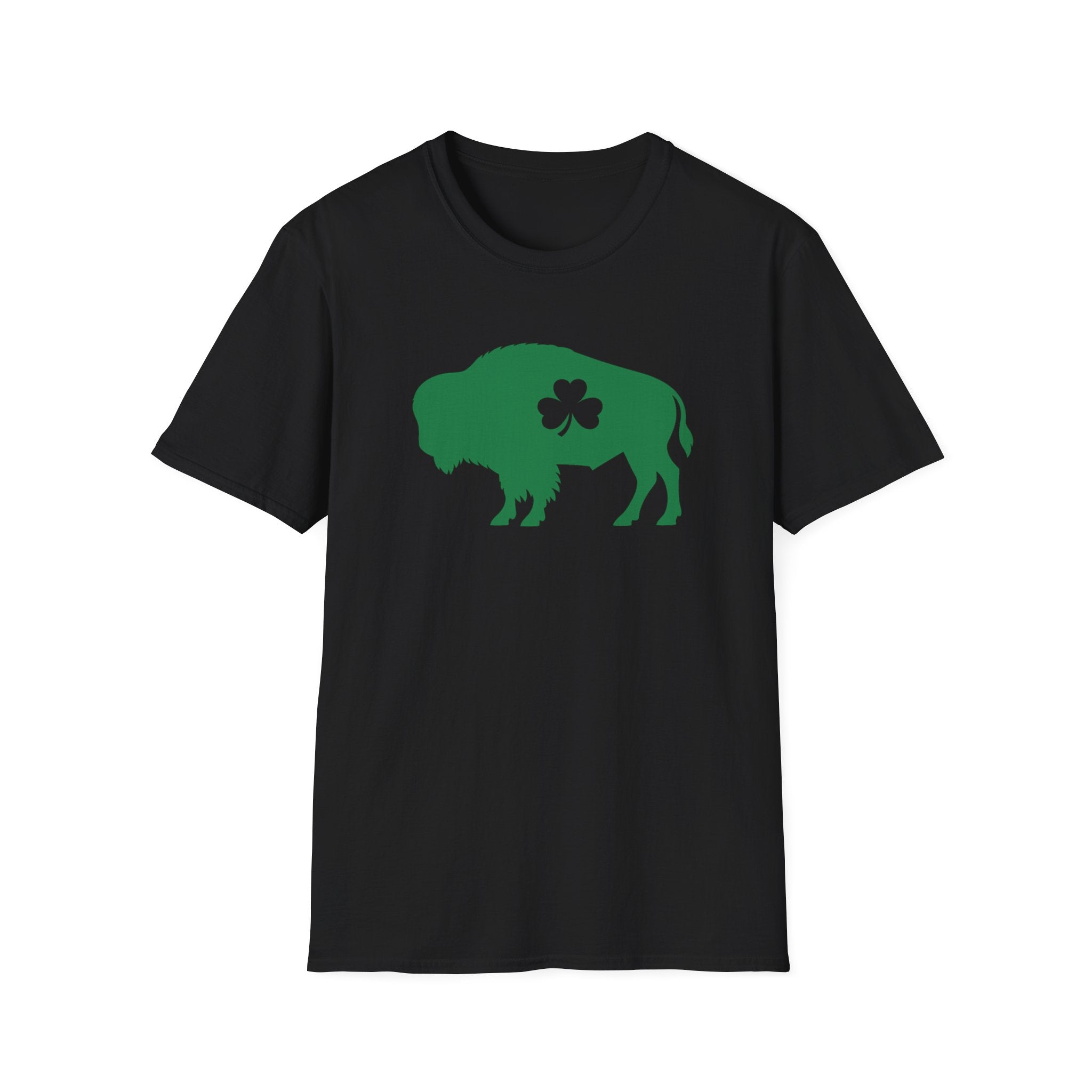 St. Patrick's Buffalo T-Shirt – Green Shamrock Bison Tee