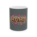 Mama Leopard Print Hearts Mug — Cute Mother’s Day Coffee Cup (11oz or 15oz)