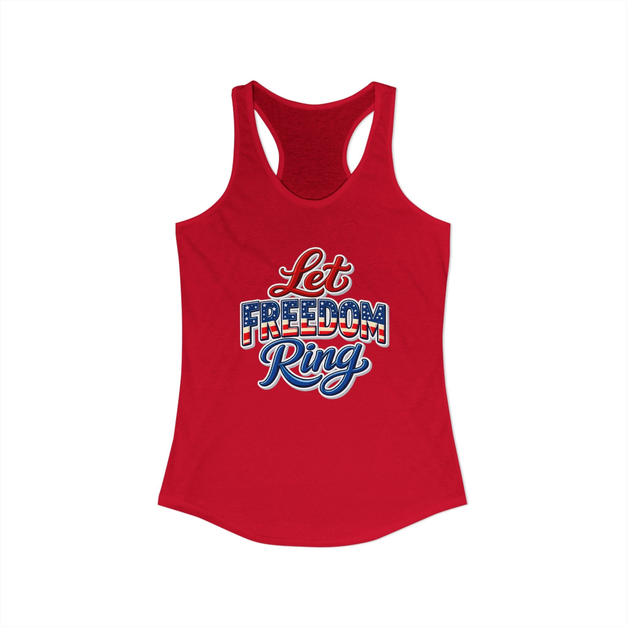 Let Freedom Ring Women's Ideal Racerback Tank