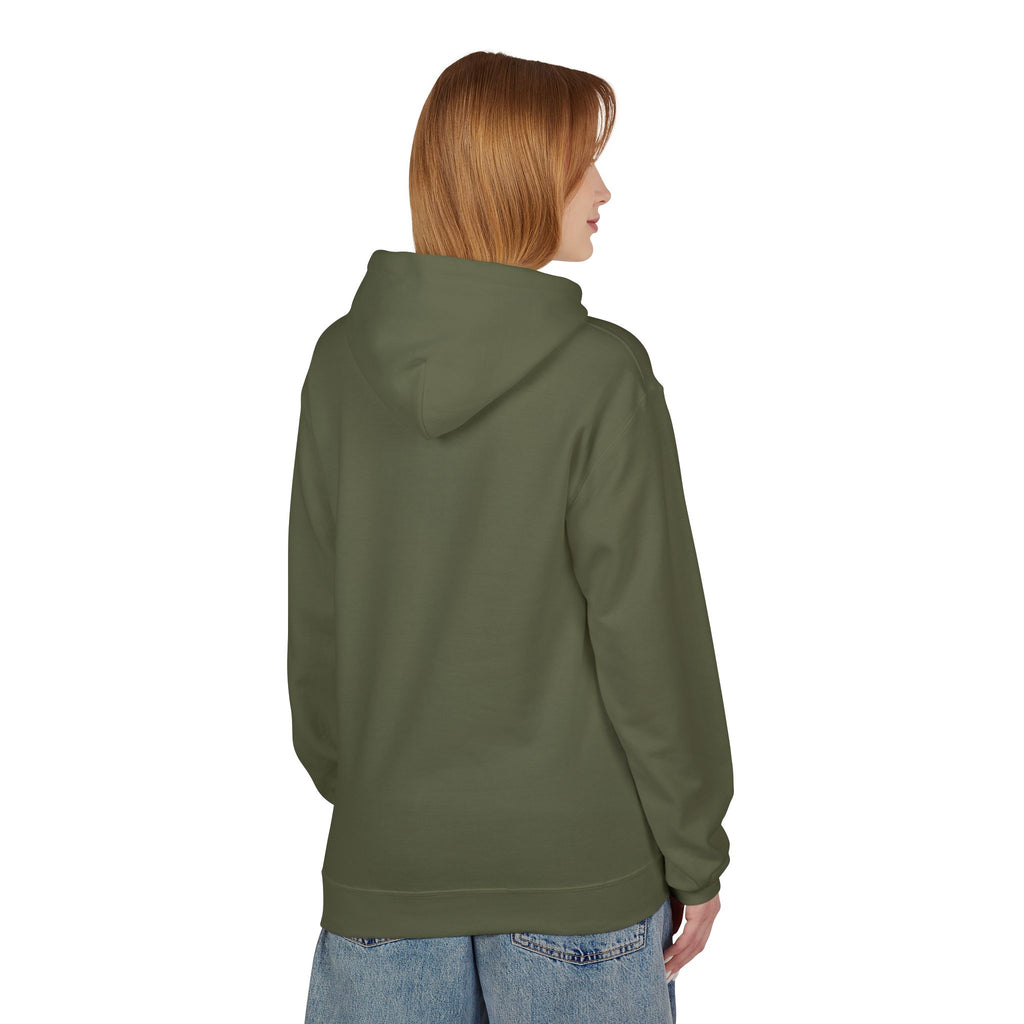 Sitting Labrador Dog Hoodie | Minimal Small Dog Silhouette, White Pullover