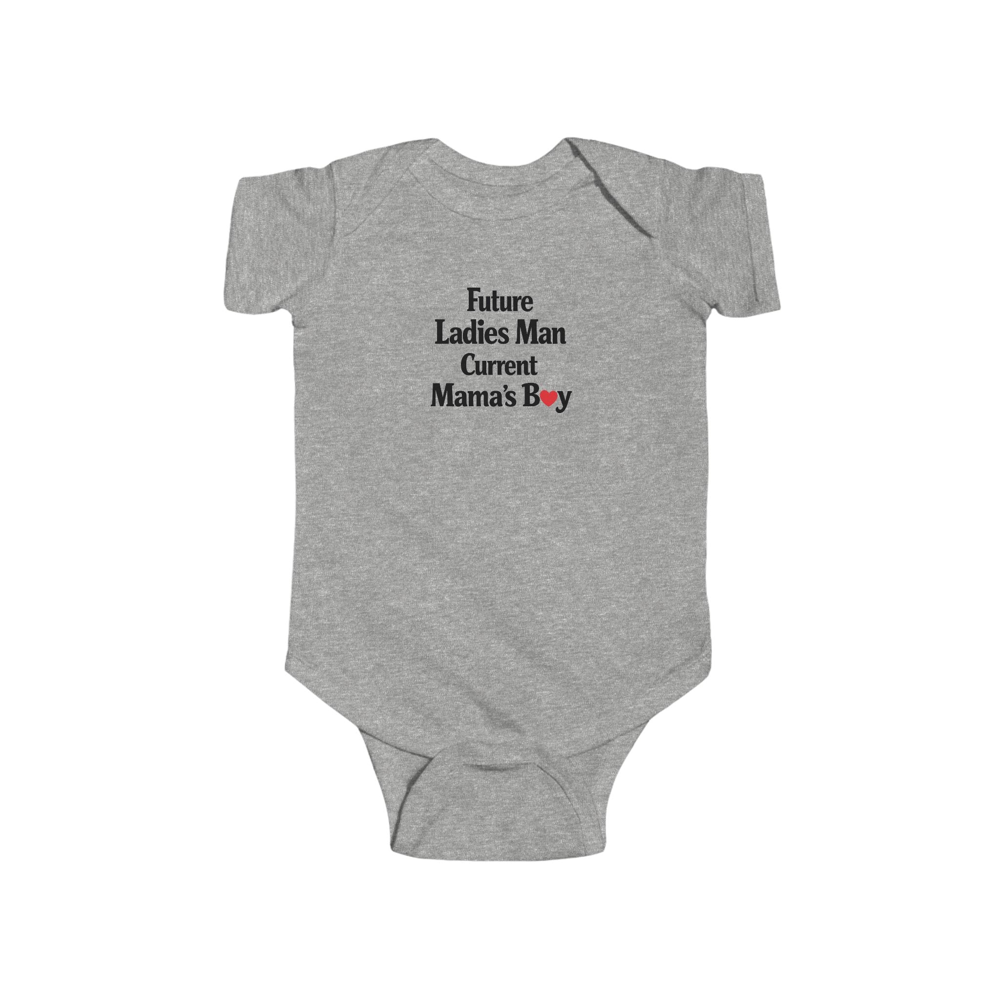 Infant Bodysuit “Future Ladies Man, Current Mama’s Boy” – Cute Newborn Baby Gift