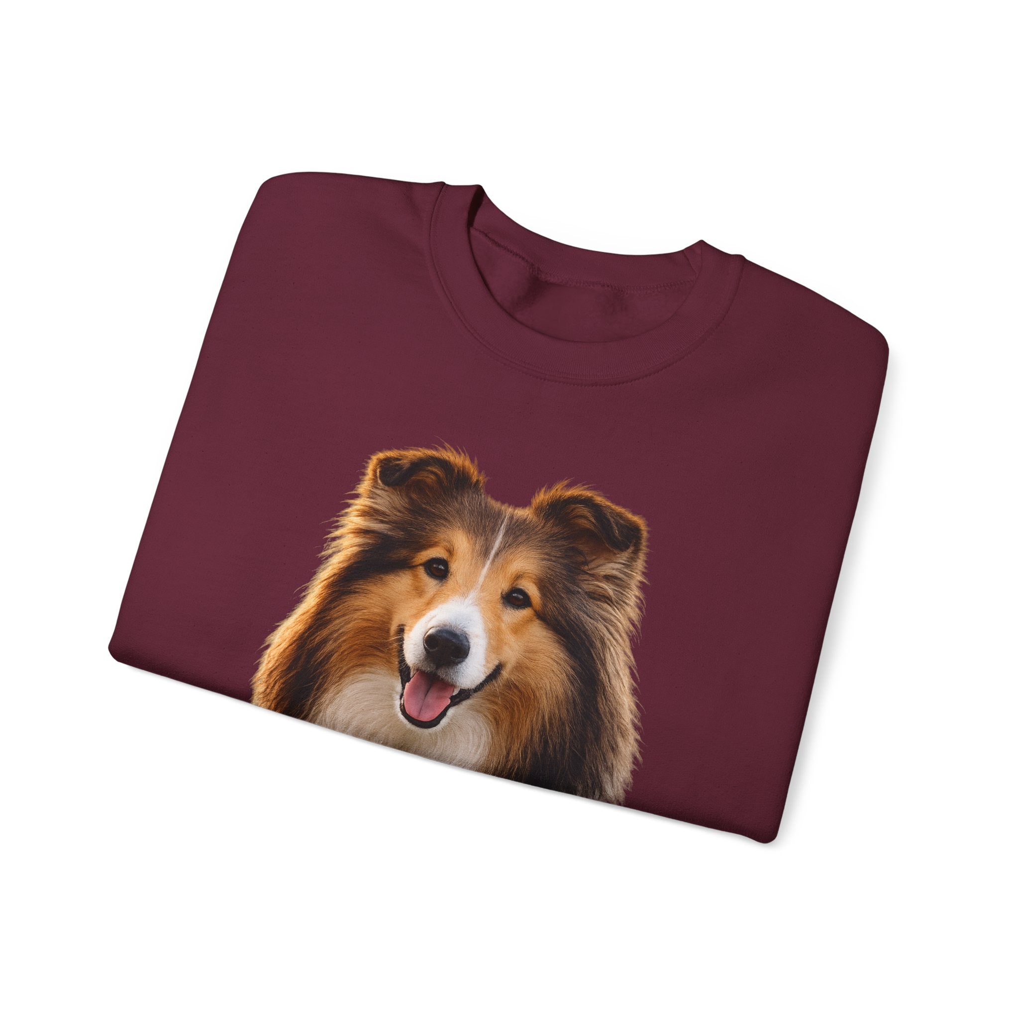 Smiling Collie Crewneck Sweatshirt | Collie Face Pullover