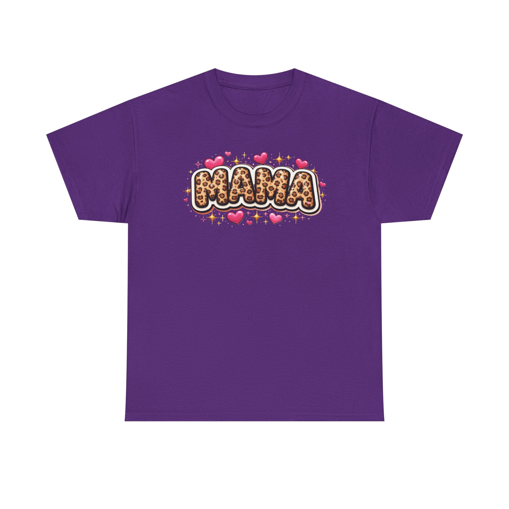 MAMA leopard print Unisex Cotton Tee