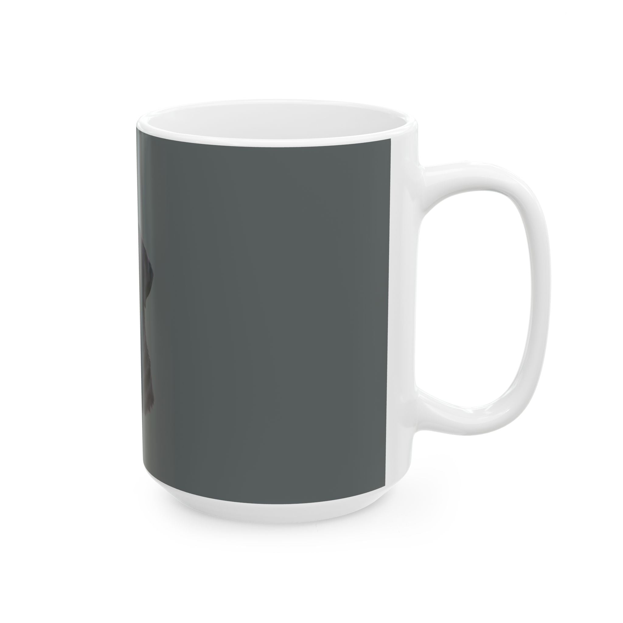 Black Labrador Portrait Mug | Dog Face Coffee Mug, Pet Lover Ceramic Mug