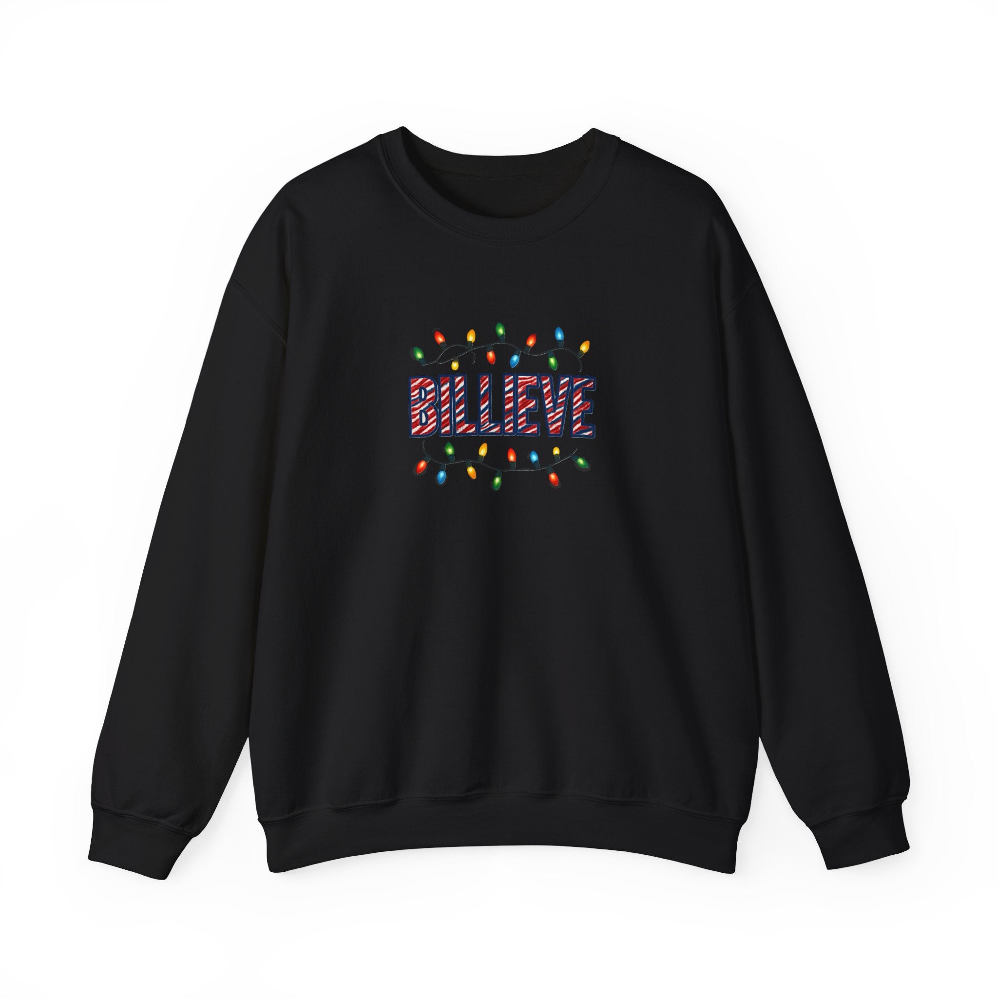 Billieve Christmas Lights Sweatshirt | Holiday Believe Crewneck