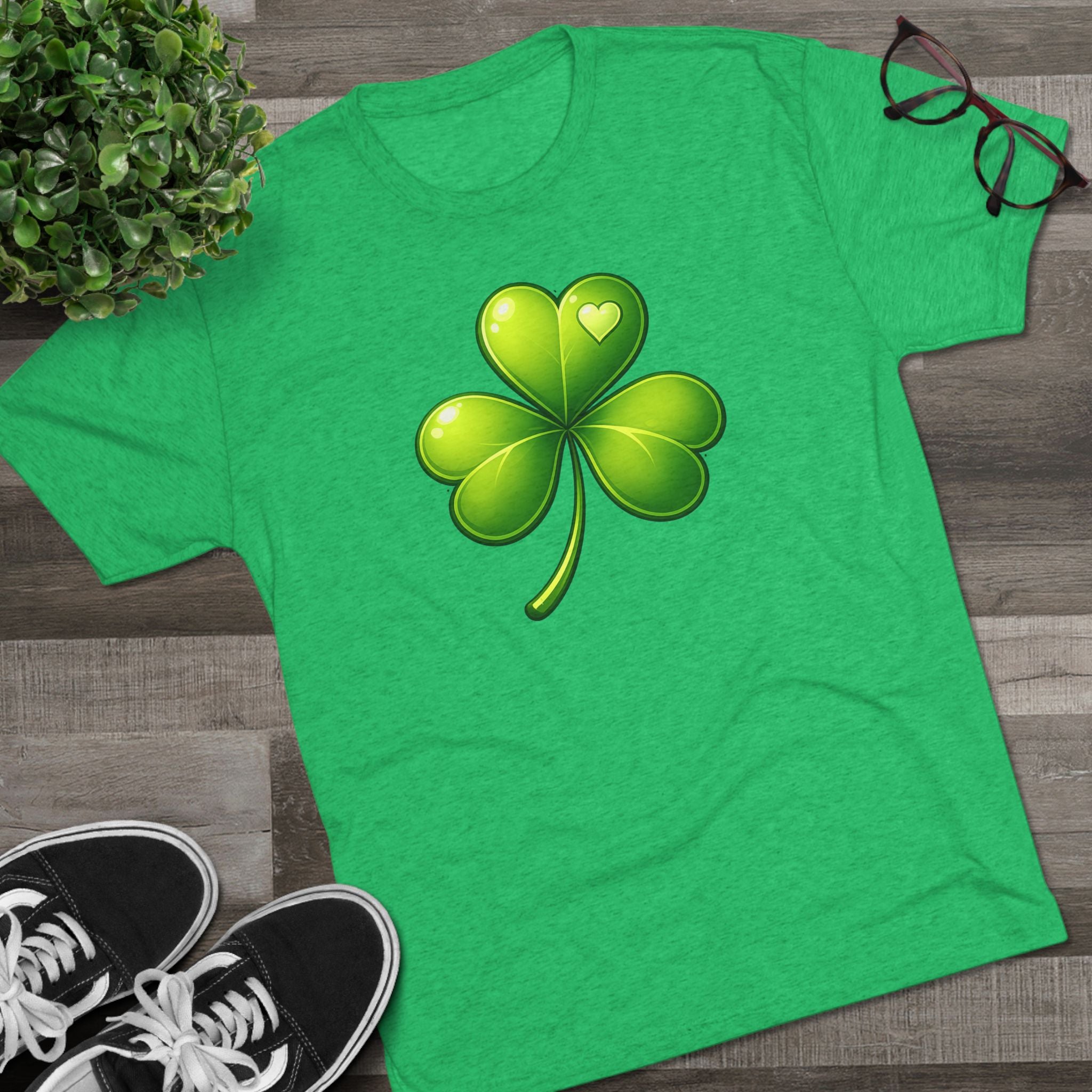 St. Patrick's Day Shamrock T-Shirt — Green Clover Graphic Tee