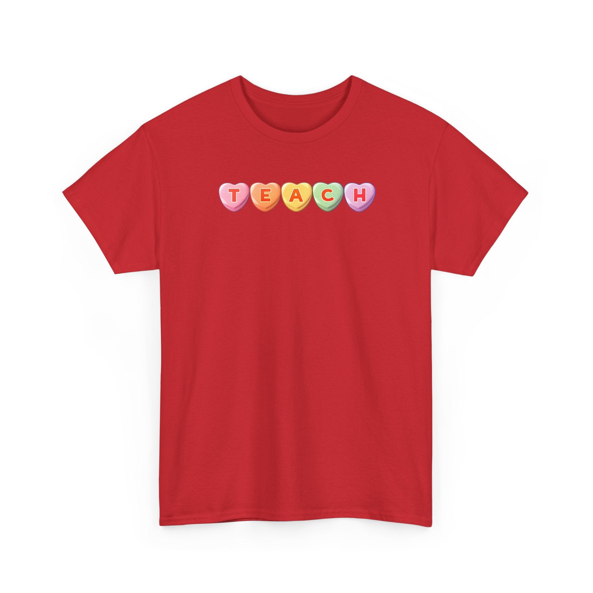 Valentine's Day TEACH Unisex Cotton Tee