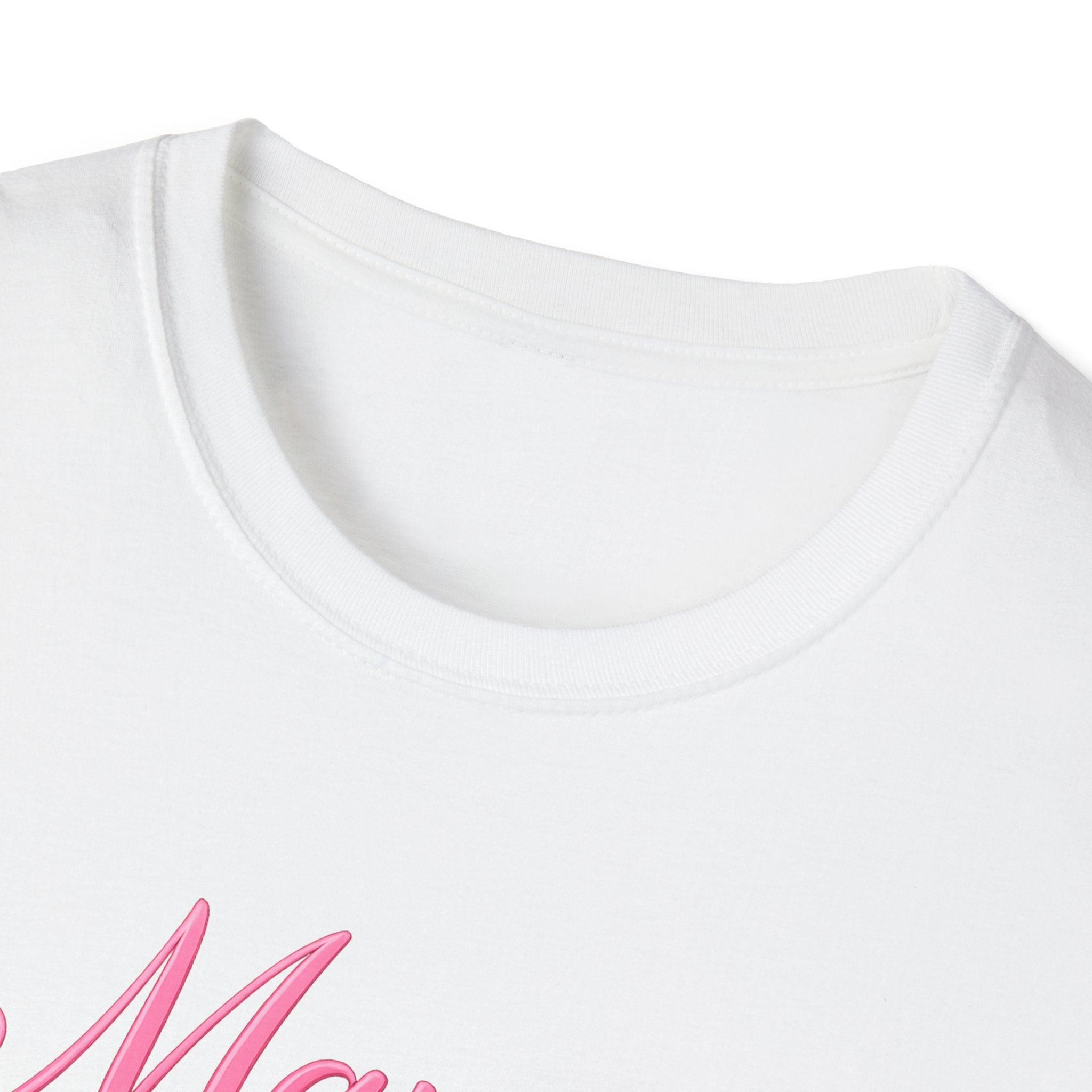 Mama Heart T-Shirt — Pink Script "Mama" Mother's Day Tee
