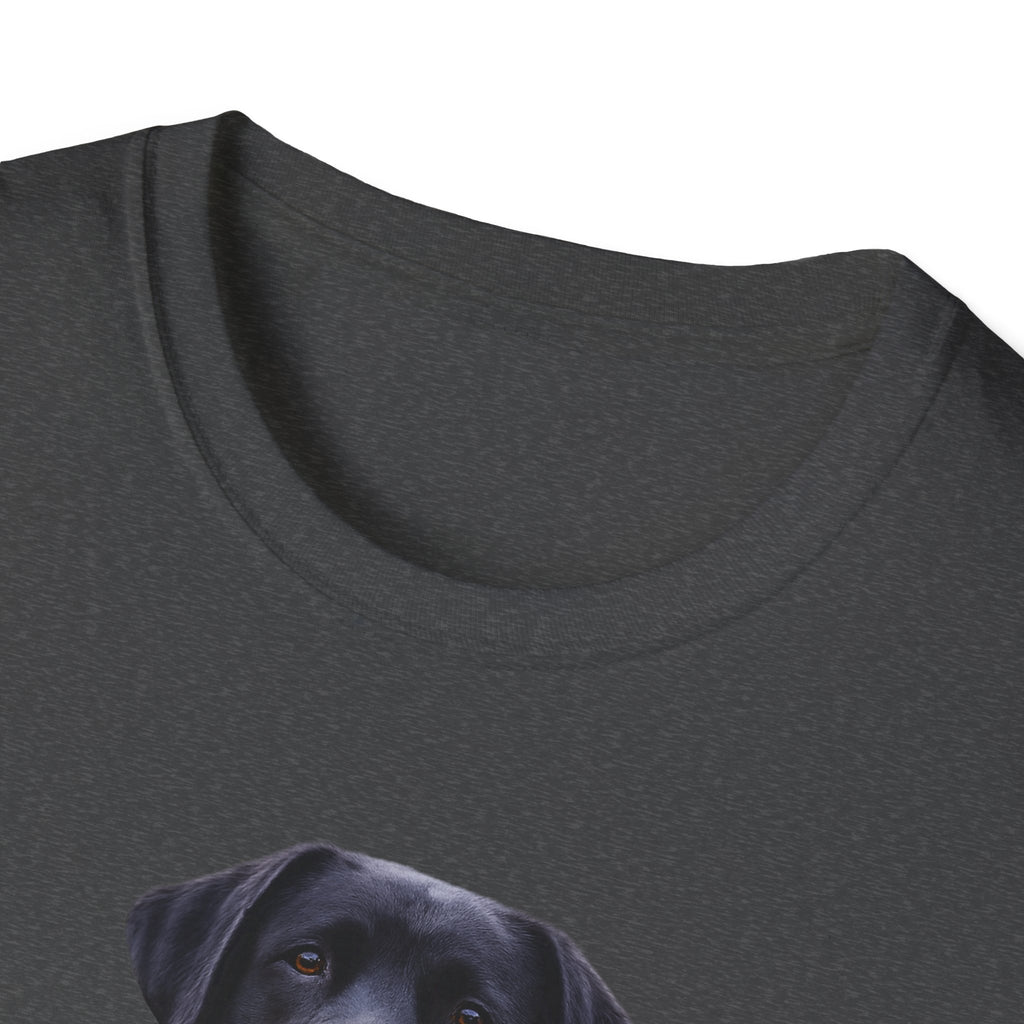 Black Labrador Wrapped in American Flag T-Shirt | Patriotic Dog Tee